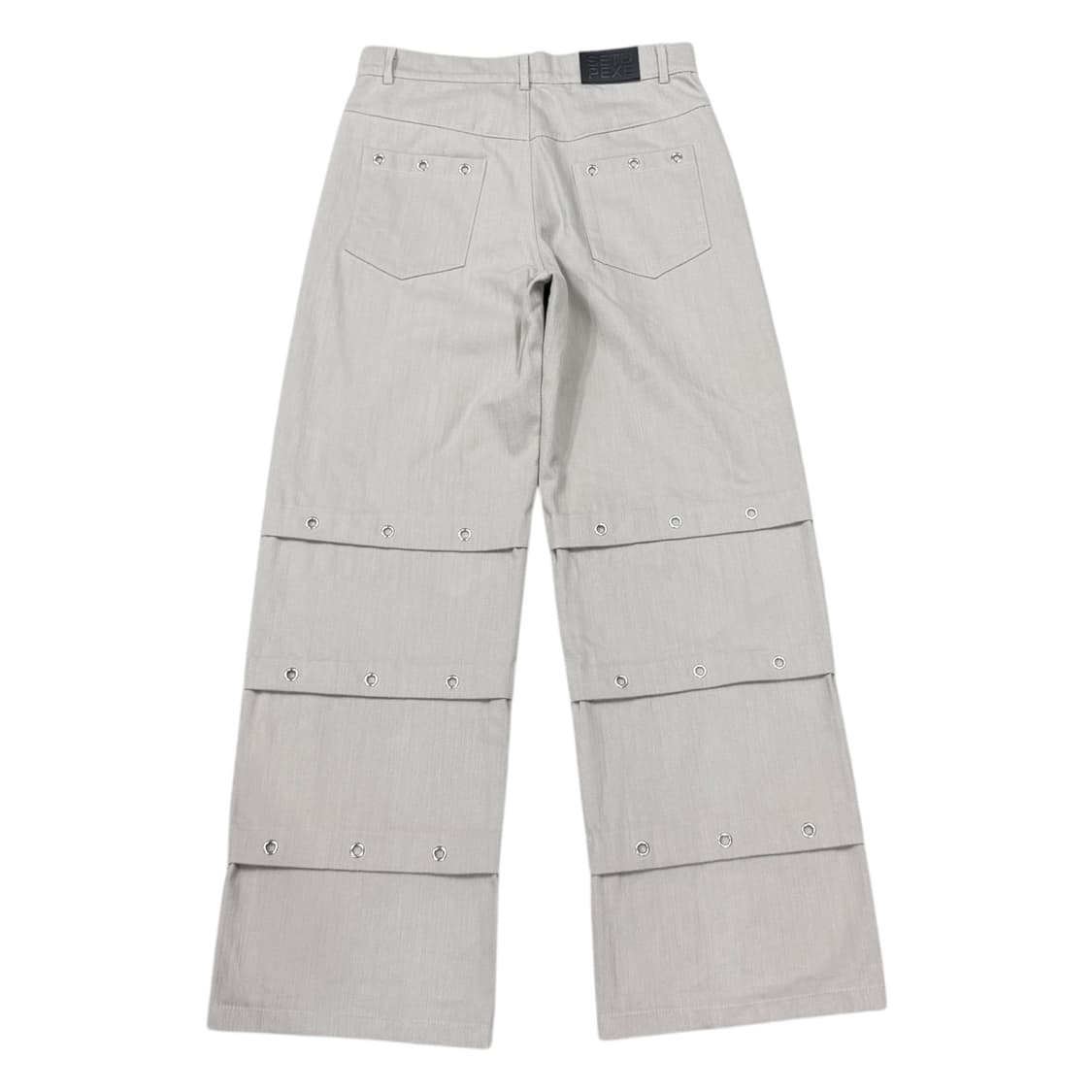 셋업이엑스이 핀턱 아일렛 팬츠 바지 베이지 M 상품이미지3