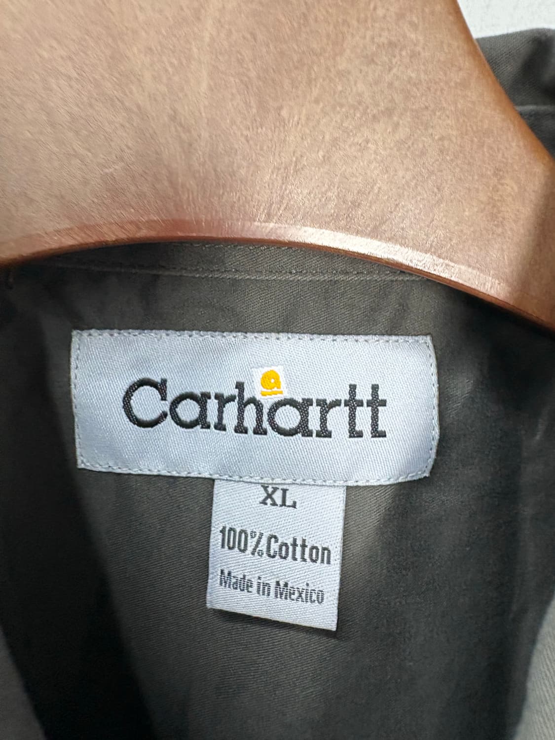 칼하트 로고 올리브색 워크셔츠 A2784 상품이미지5