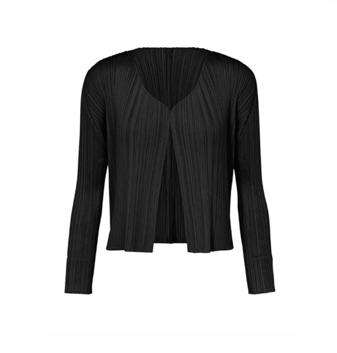 플리츠플리즈 베이직 가디건 (블랙) 상품이미지1