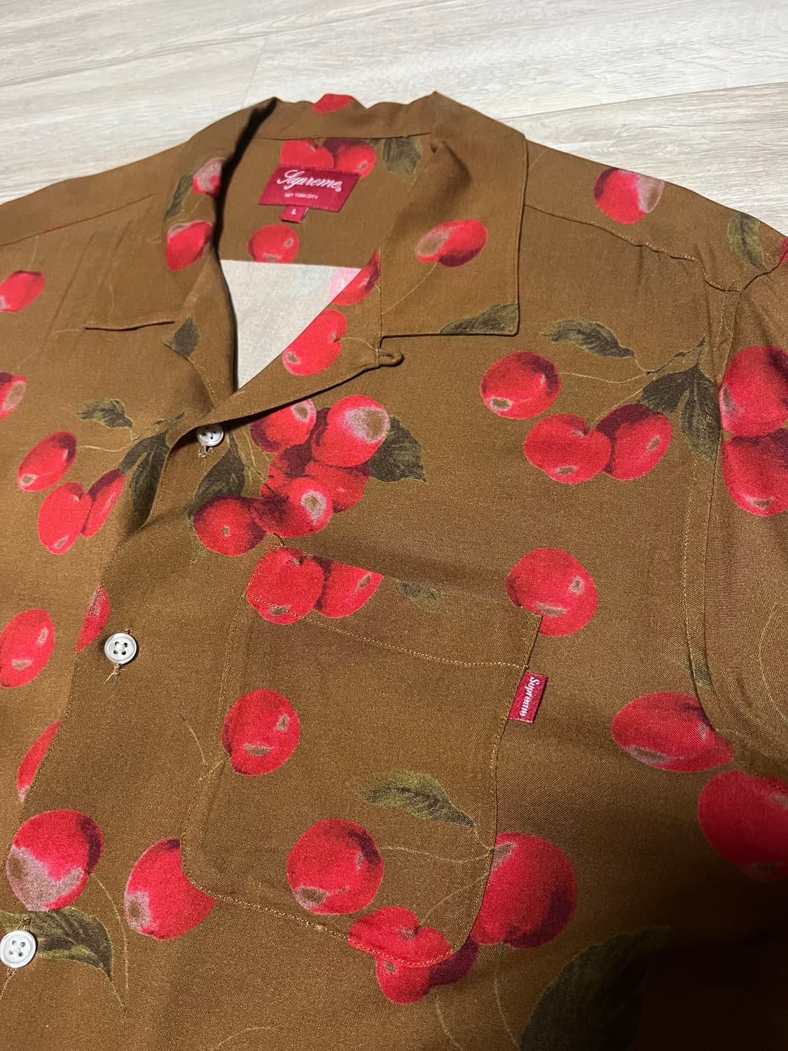 슈프림 체리 레이온 셔츠 상품이미지4