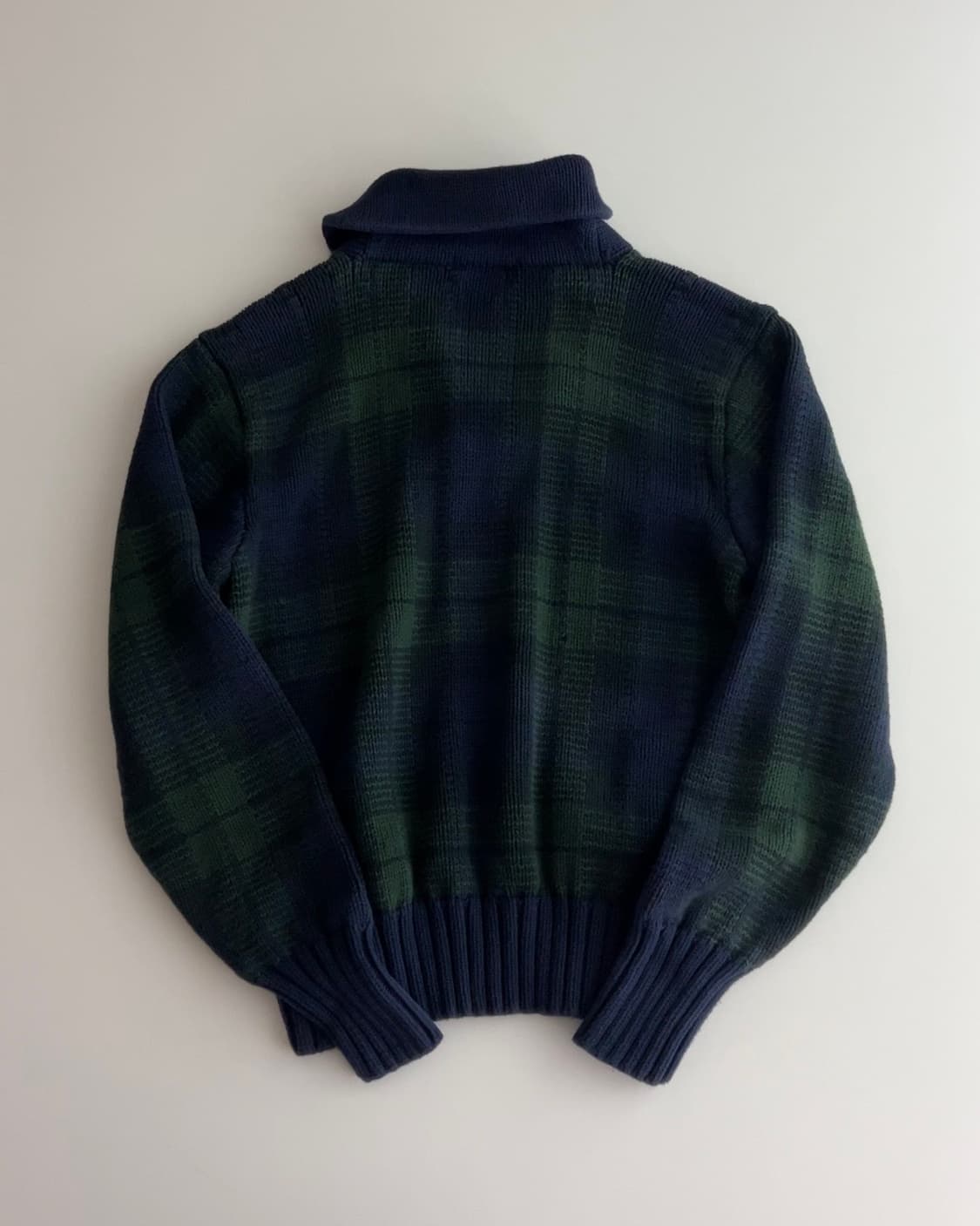 폴로 랄프로렌 블랙와치 숄카라 니트 105 상품이미지5