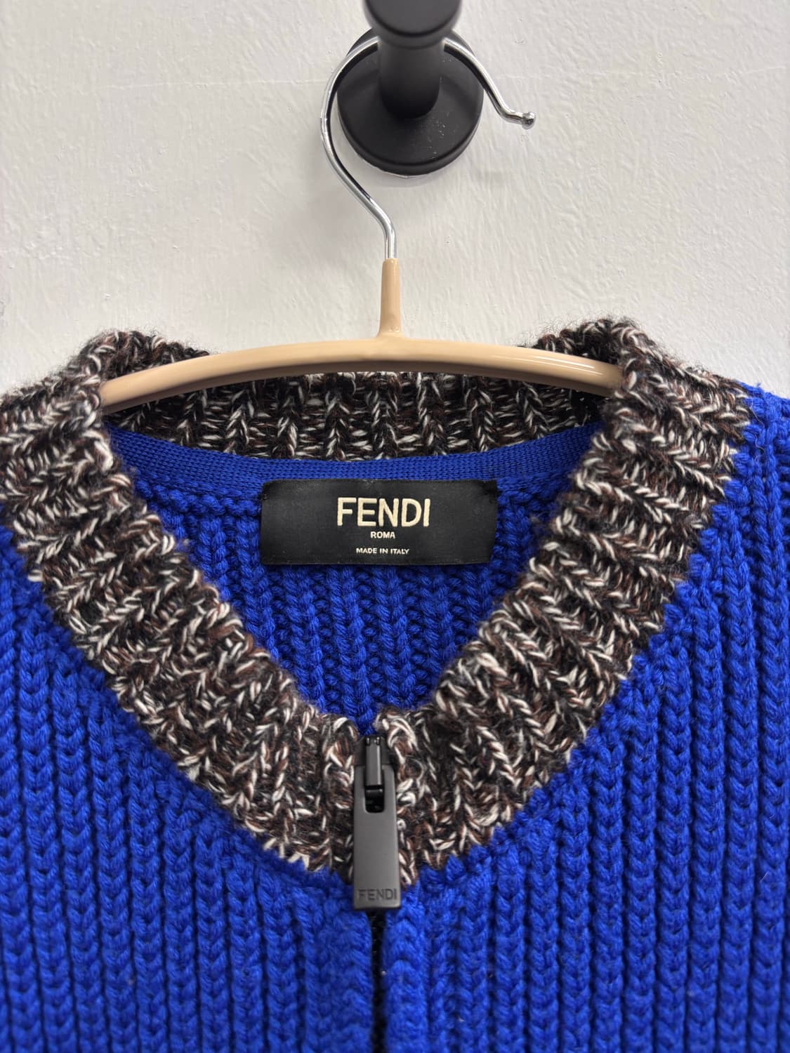 펜디(FENDI) 바이컬러 청키 니트 집업 가디건 상품이미지2