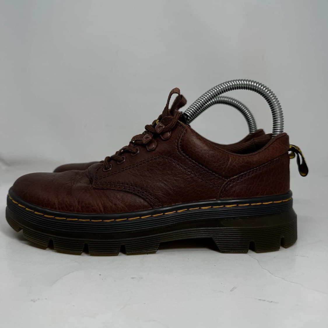 닥터마틴 리더 크레이지 호스 레더 유틸리티 슈즈 다크 브라운 250 상품이미지5