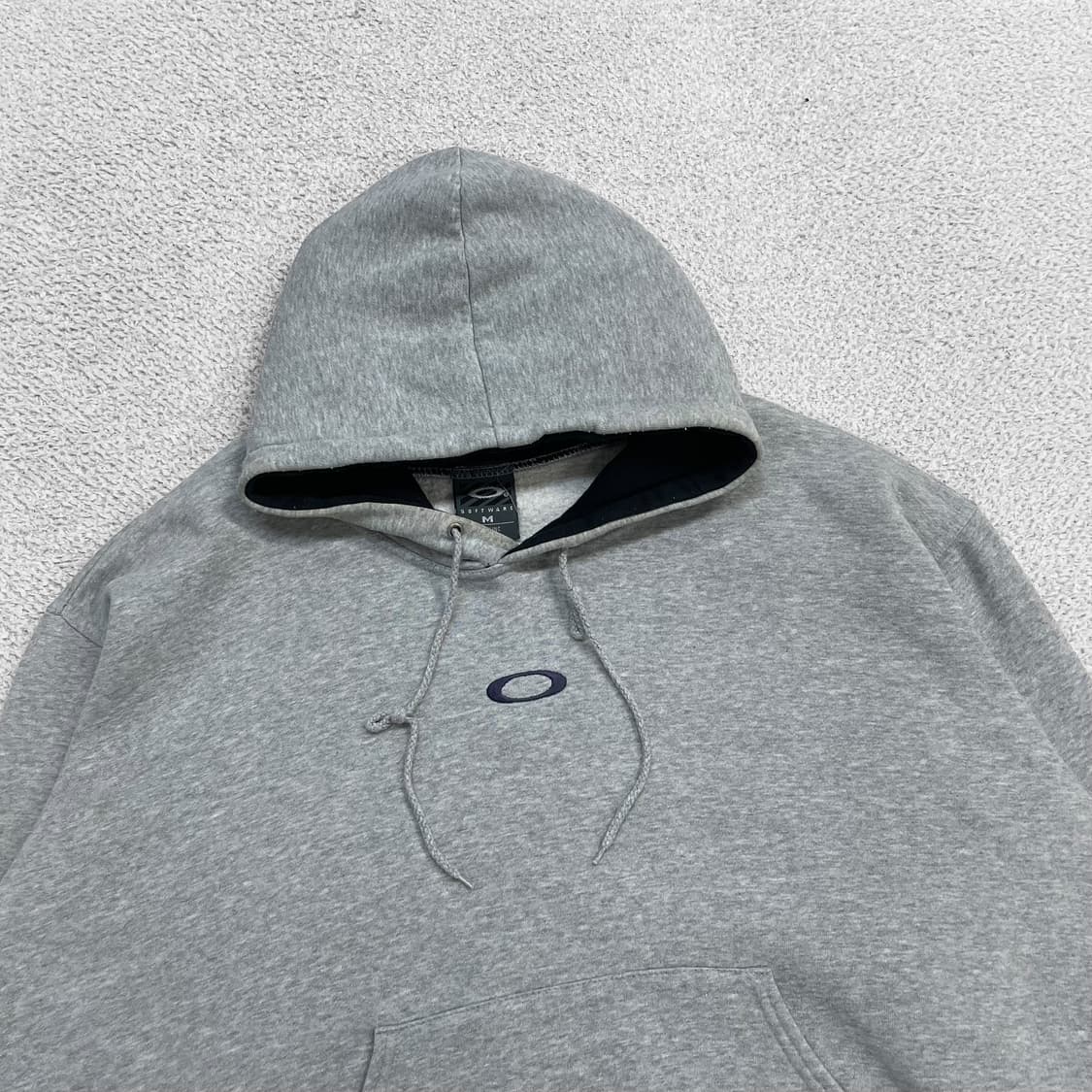 오클리 Oakley 00s 아카이브 써클 로고 후드티 그레이 상품이미지2