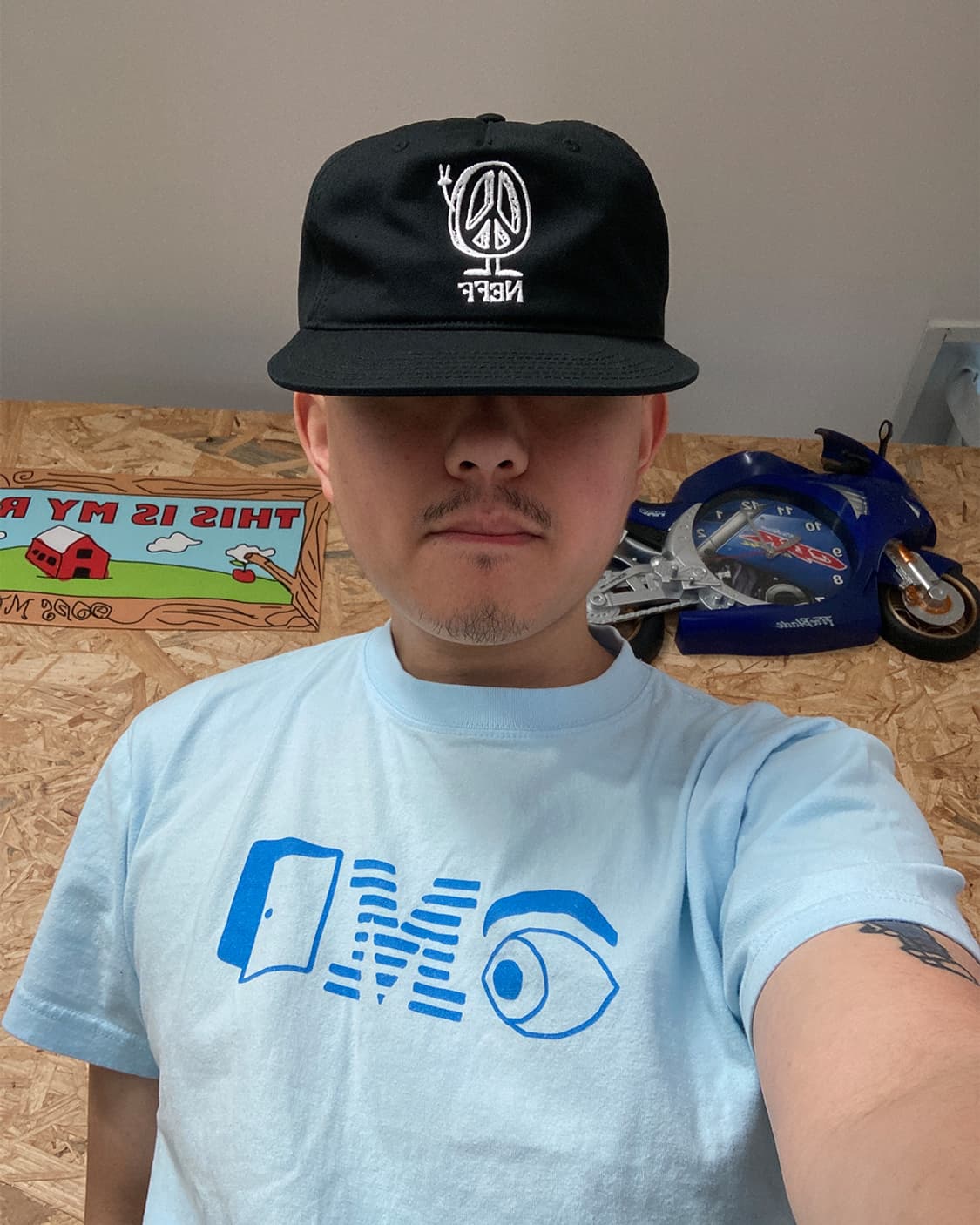 Neff Peace Gone Bye Dad 5 패널 캡 상품이미지5