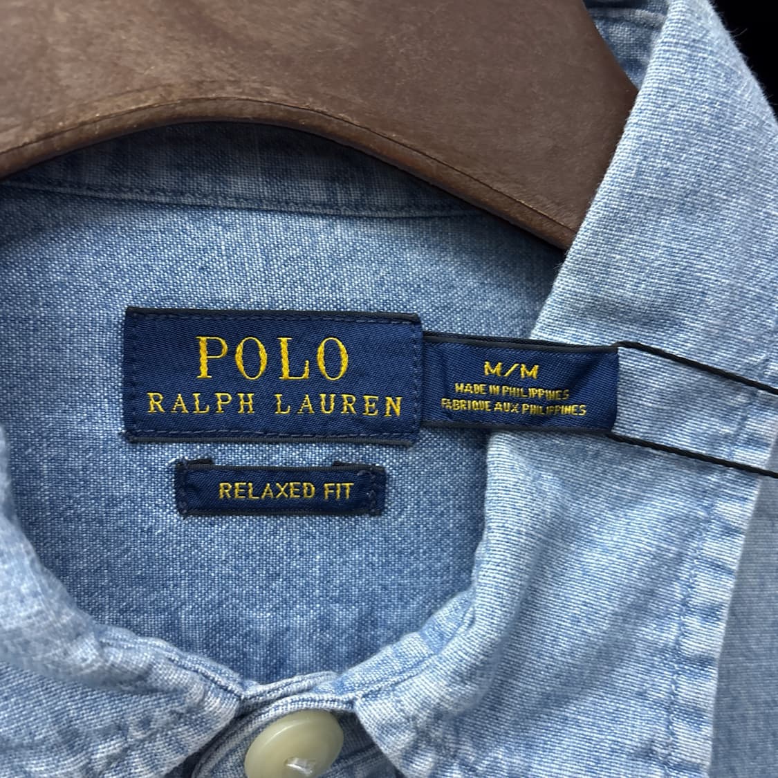 신형라벨 폴로 랄프로렌 릴렉스핏 RP65플래그 샴브레이 셔츠 N1084 상품이미지10