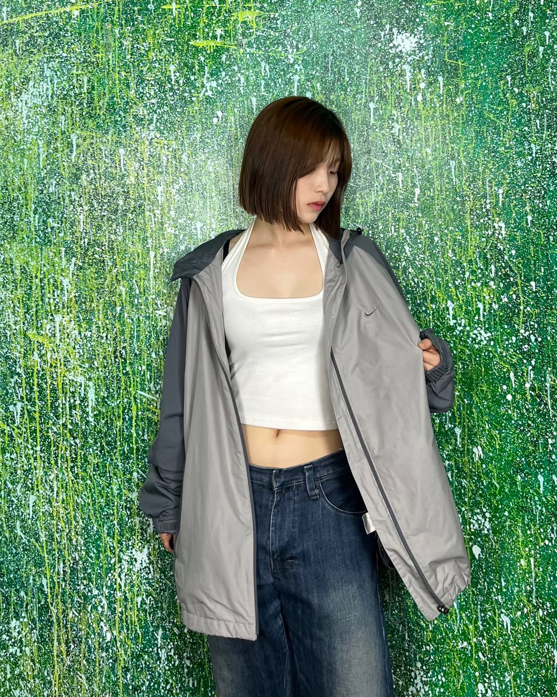 나이키 그레이 바람막이 105 상품이미지2