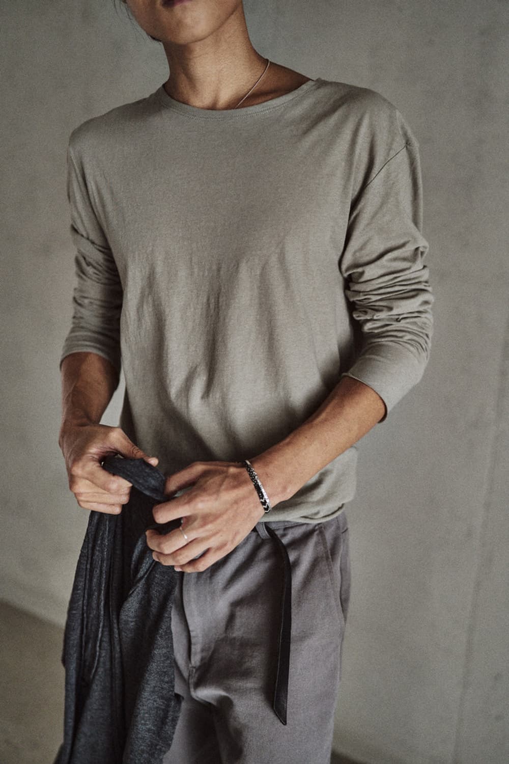 모노프리베 mono prive Textured Long Sleeve  상품이미지1