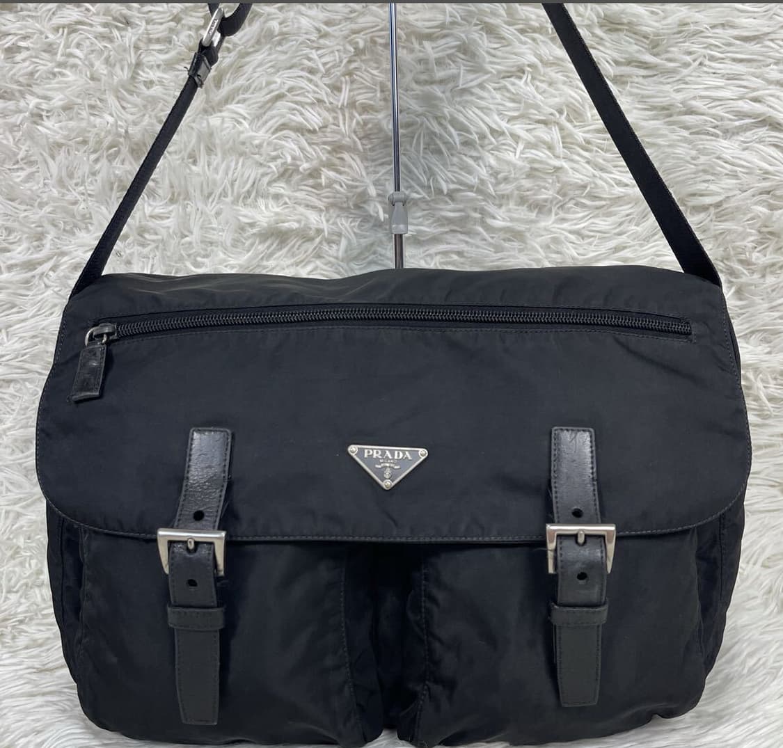PRADA 프라다 테스토 나일론 메신저백 블랙 상품이미지2
