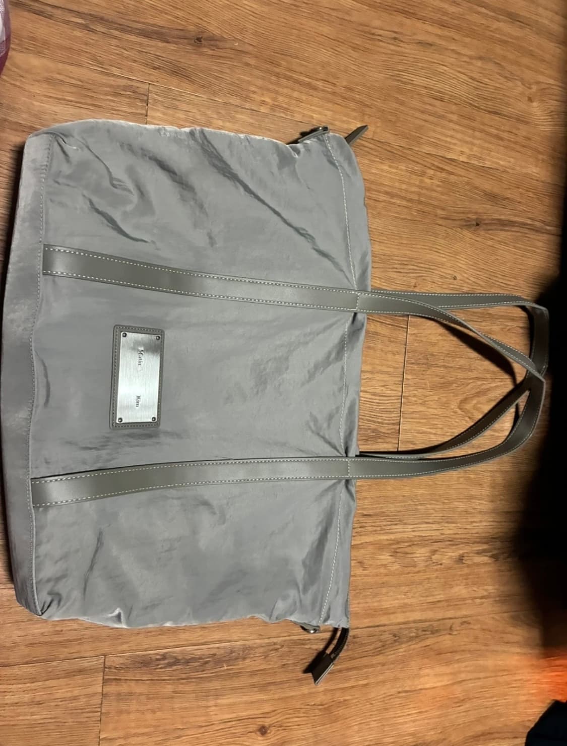 마뗑킴 빅 쇼퍼백 다크그레이 상품이미지1