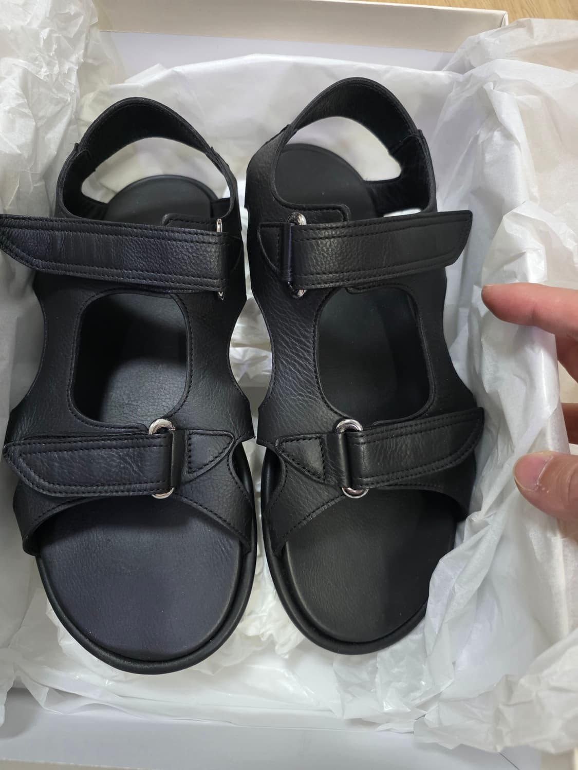 Auralee Soft Leather Double Strap Sandal 상품이미지2