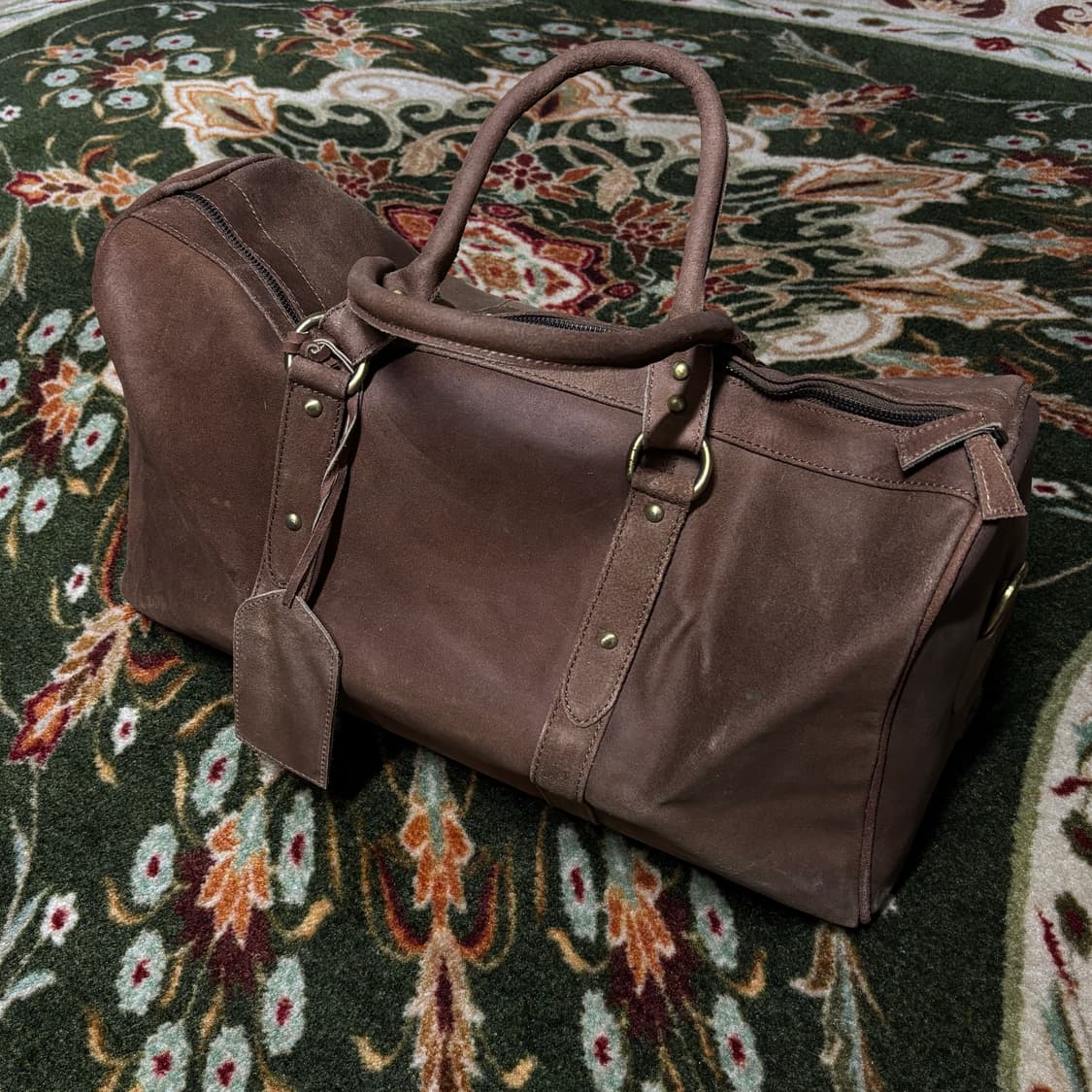 handmade cowhide big boston bag 상품이미지1
