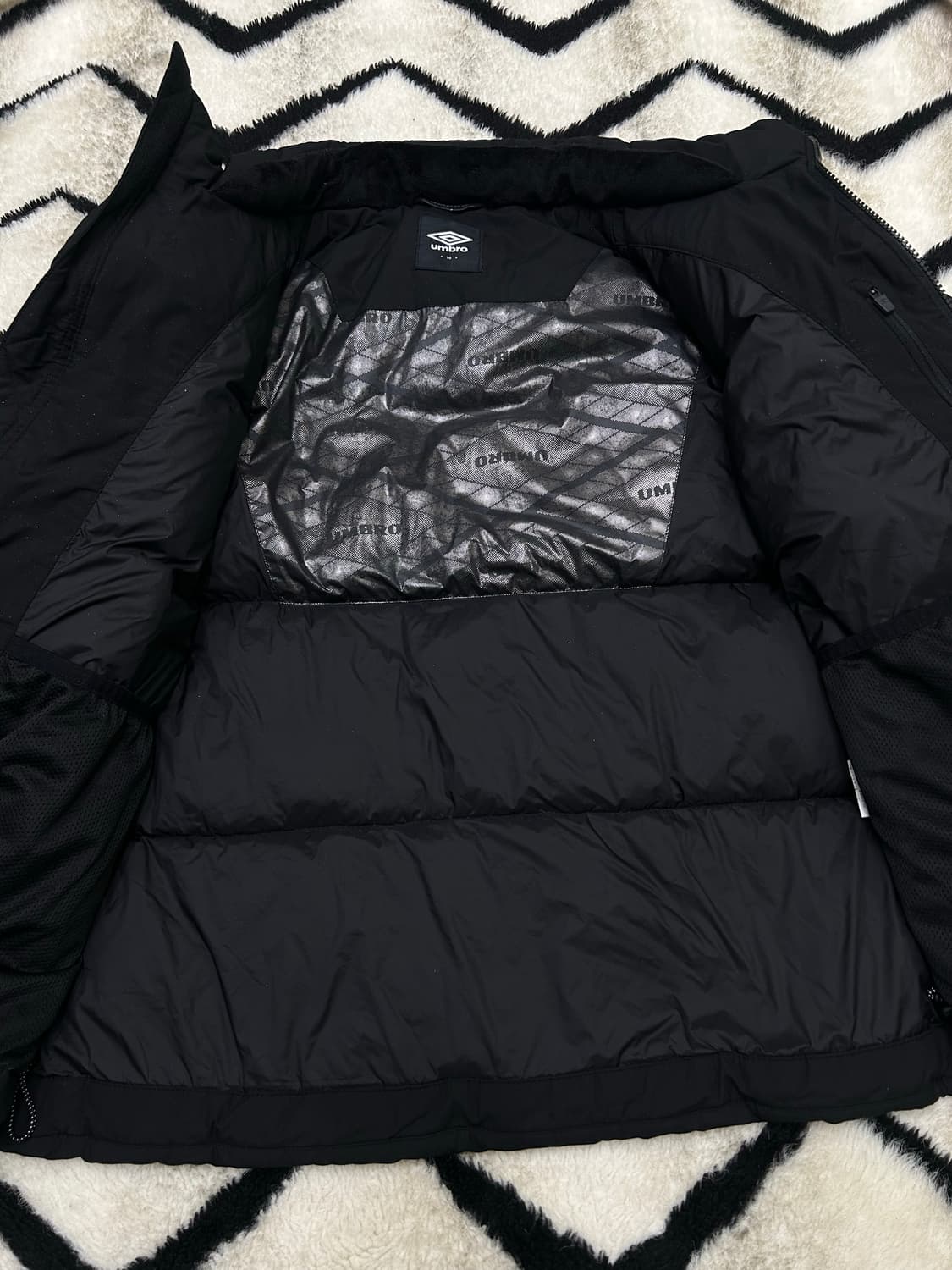 [S]엄브로 2Way 덕다운 숏 패딩/블랙 상품이미지4