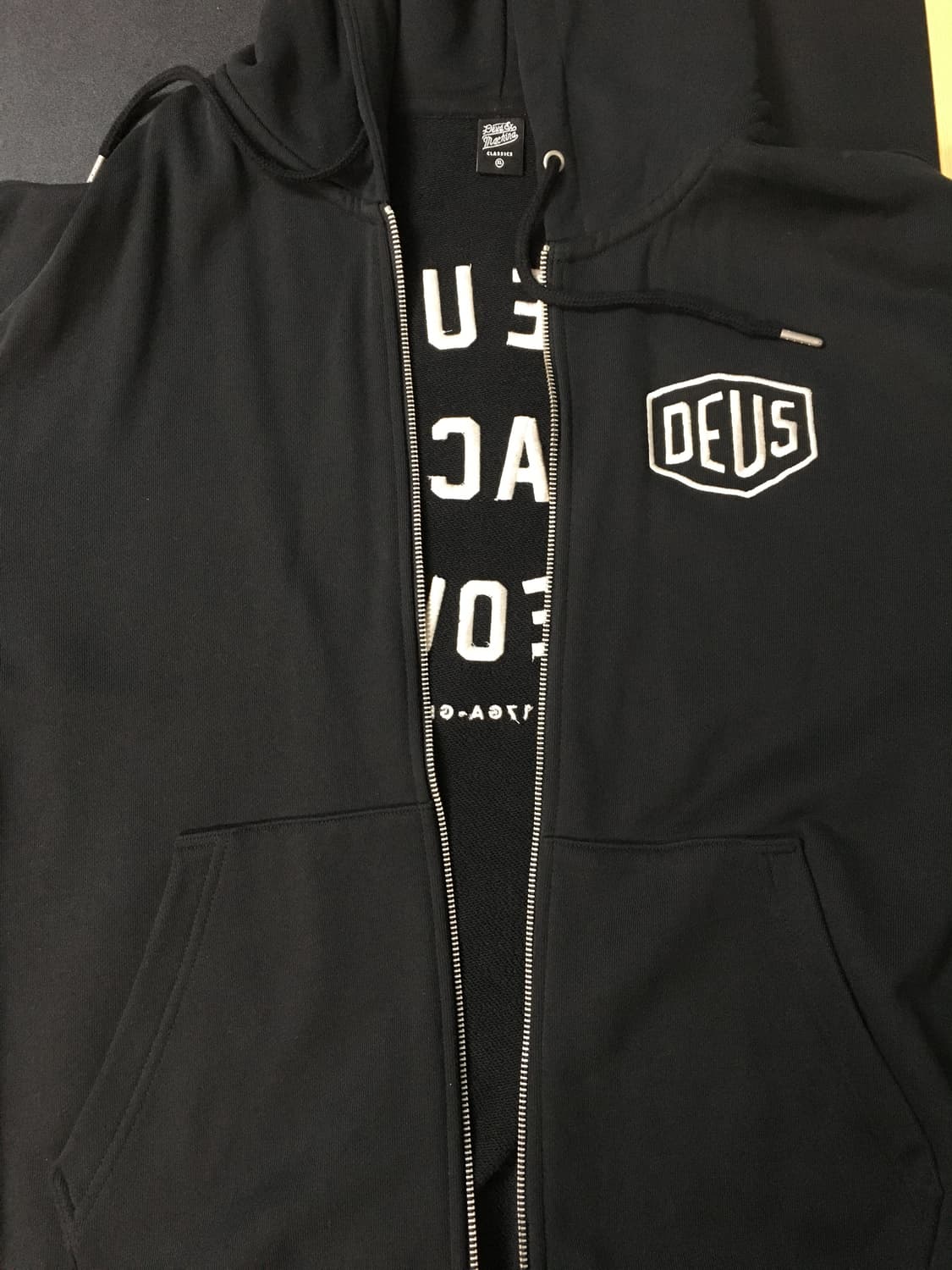 데우스 엑스 마키나 컬리지 어드레스 후드집업 블랙 105사이즈(xl) 상품이미지3