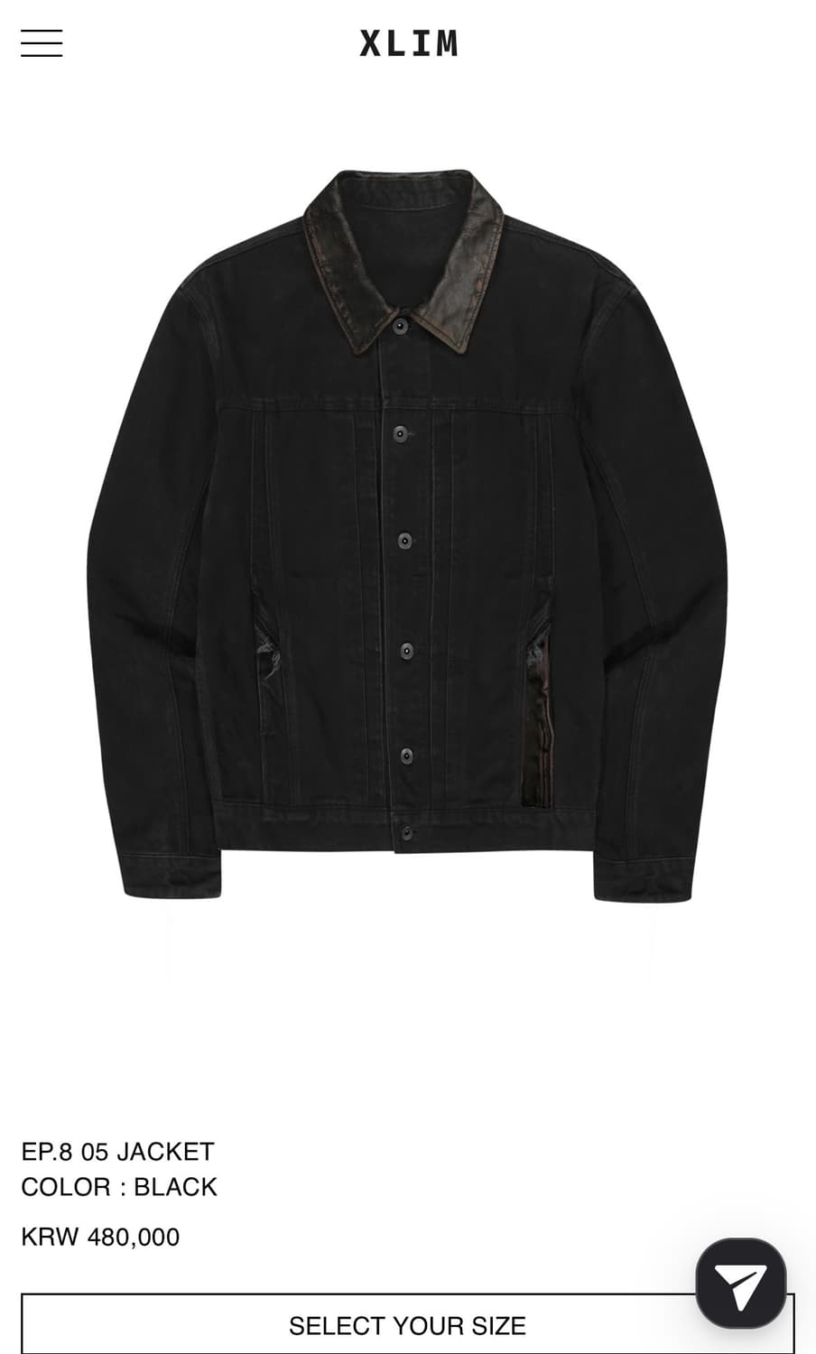 Xlim ep.8 05 jacket XL사이즈 판매합니다 상품이미지1