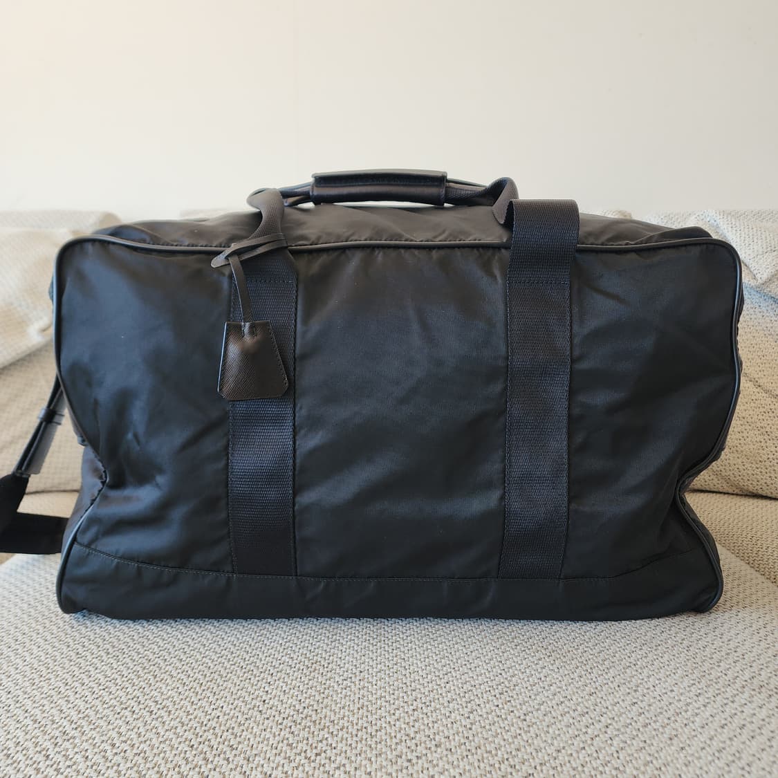 민트급 프라다 테스토 나일론 사피아노 레더 2WAY 보스턴백 여행가방 상품이미지7