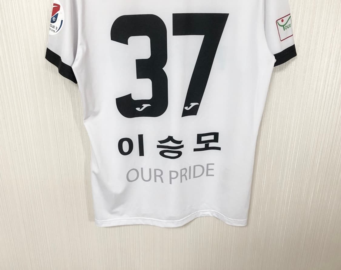 K리그2 조마 18시즌 광주FC 어센틱 어웨이유니폼 100 #37 이승모 상품이미지10