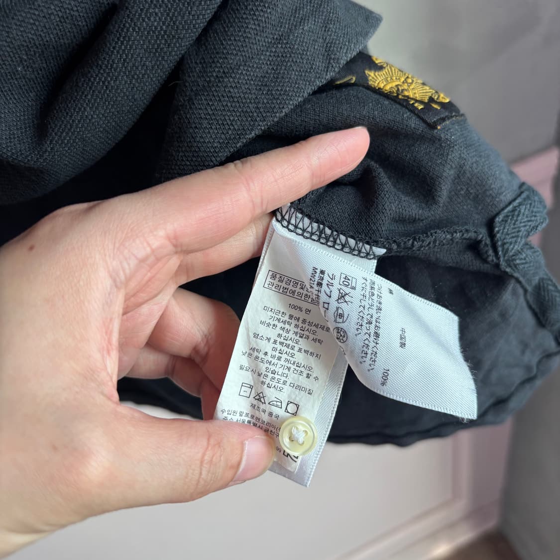 폴로 랄프로렌 빅포니 치프키프 블랙와치 카라티 반팔  상품이미지3