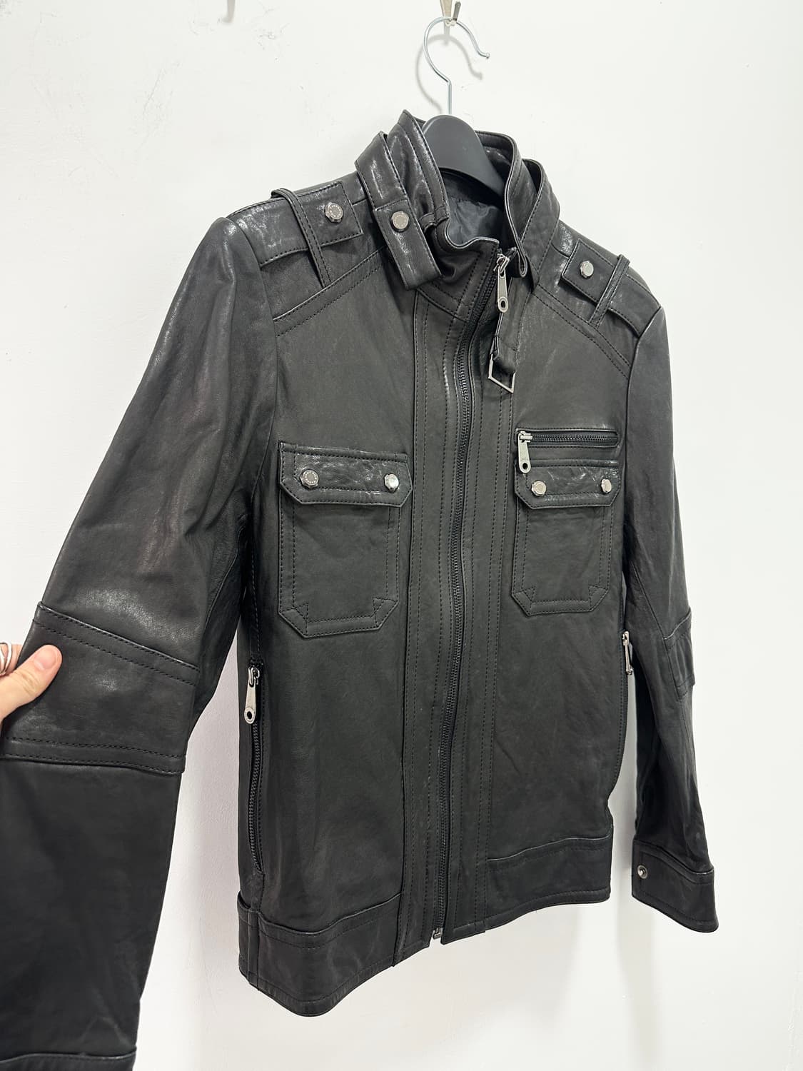 Sieg sheepskin leather jacket 상품이미지6