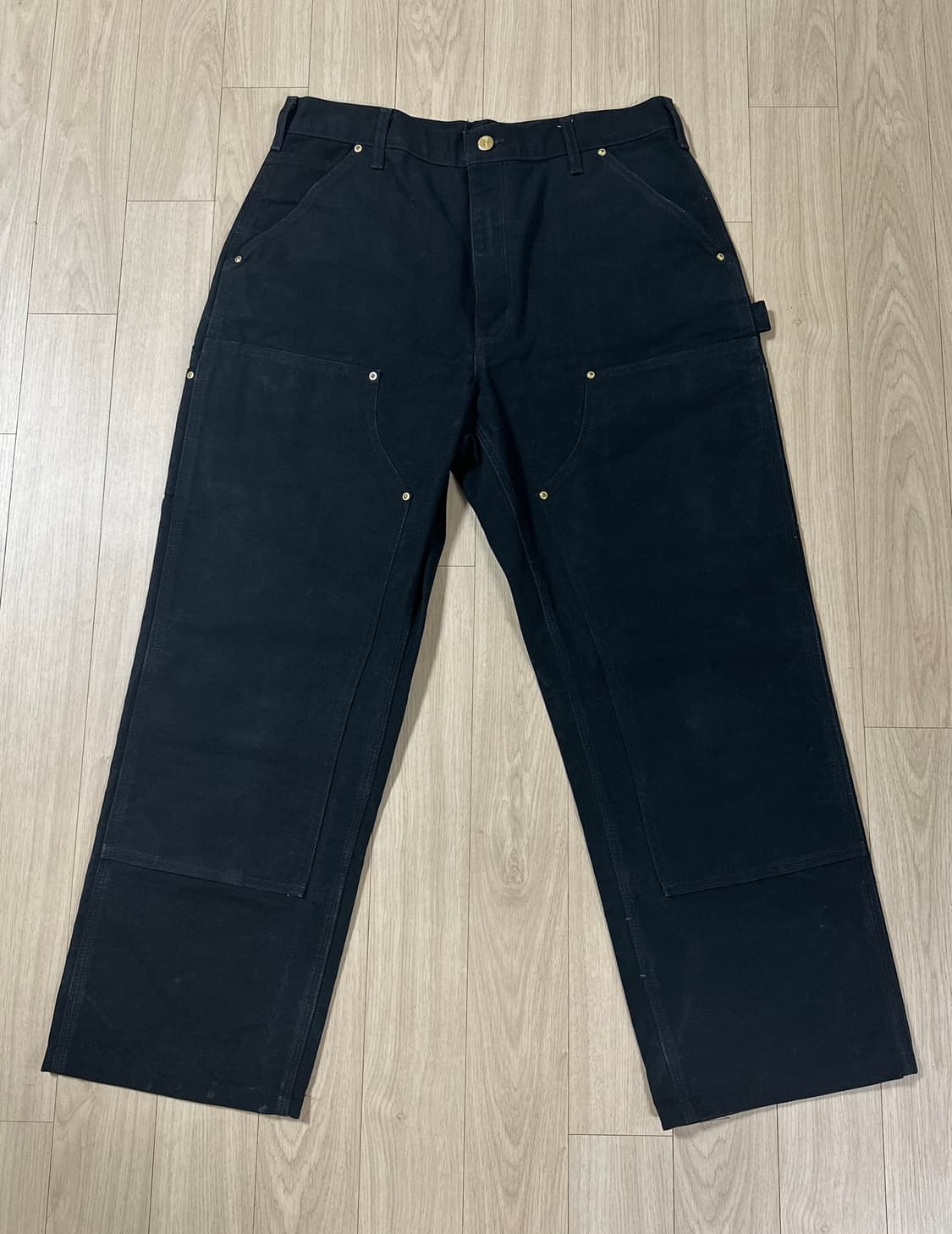 칼하트 B01 더블니 블랙 34  Made in USA 상품이미지1
