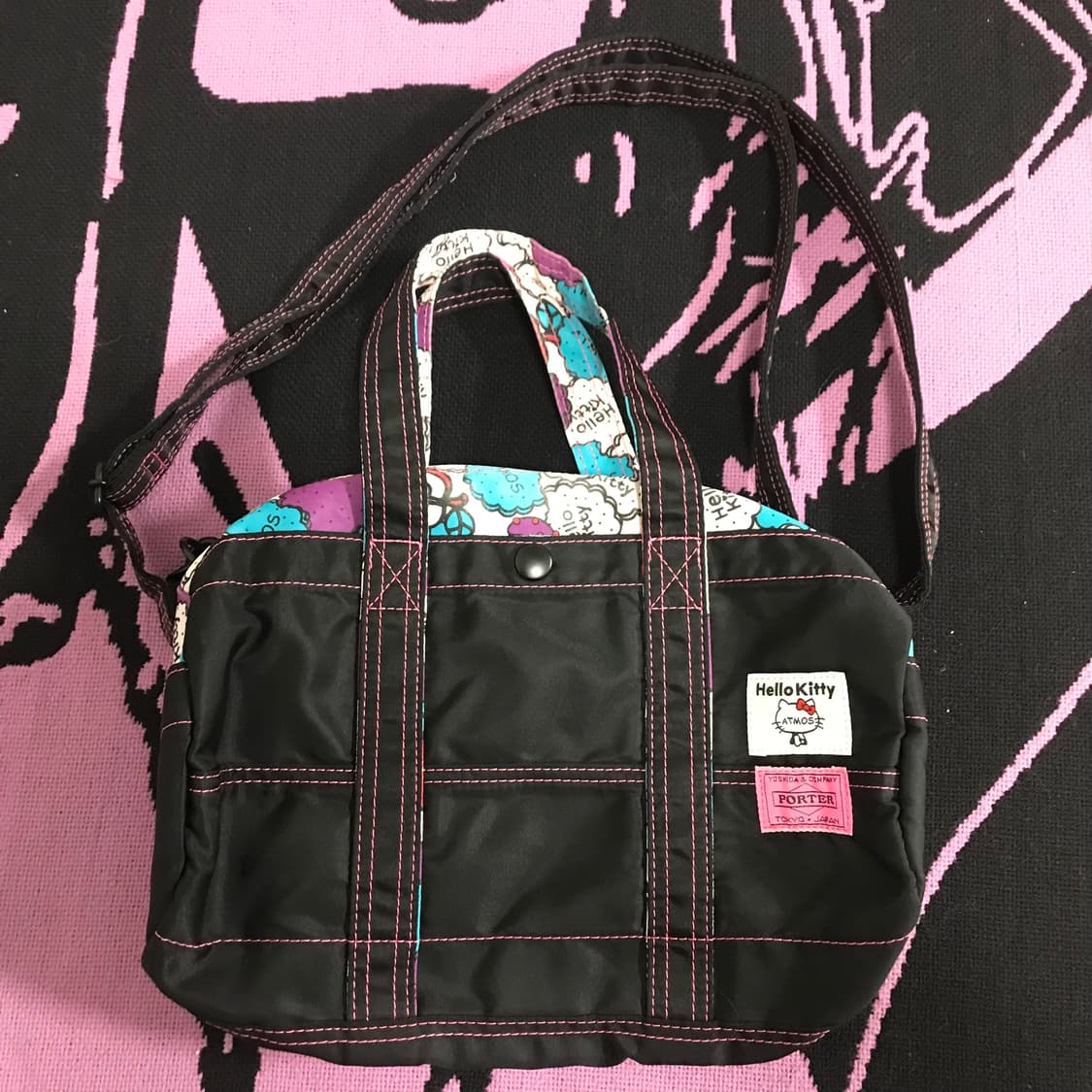 포터 헬로키티 아트모스 콜라보 2way 보스턴백 상품이미지3