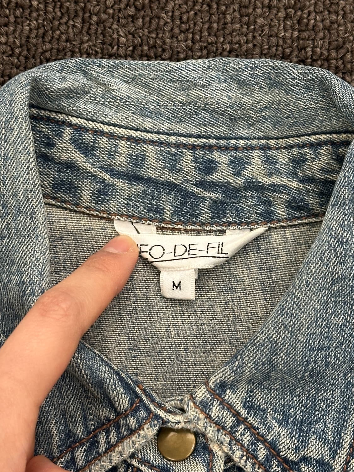 M)Japanese vintage 여성 데님 셔츠 상품이미지3