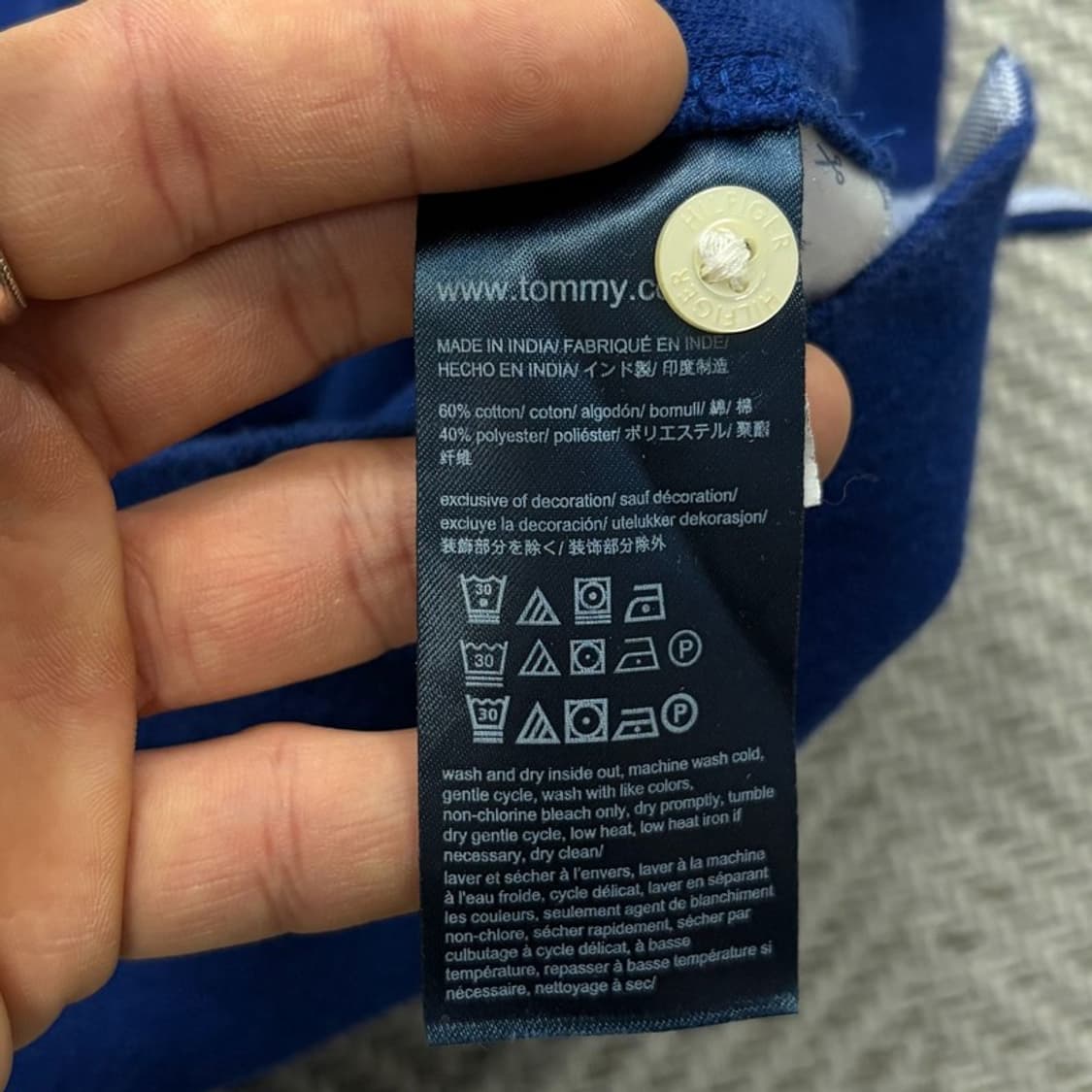 타미힐피거 배색 로고 피케티셔츠 v2938 상품이미지7