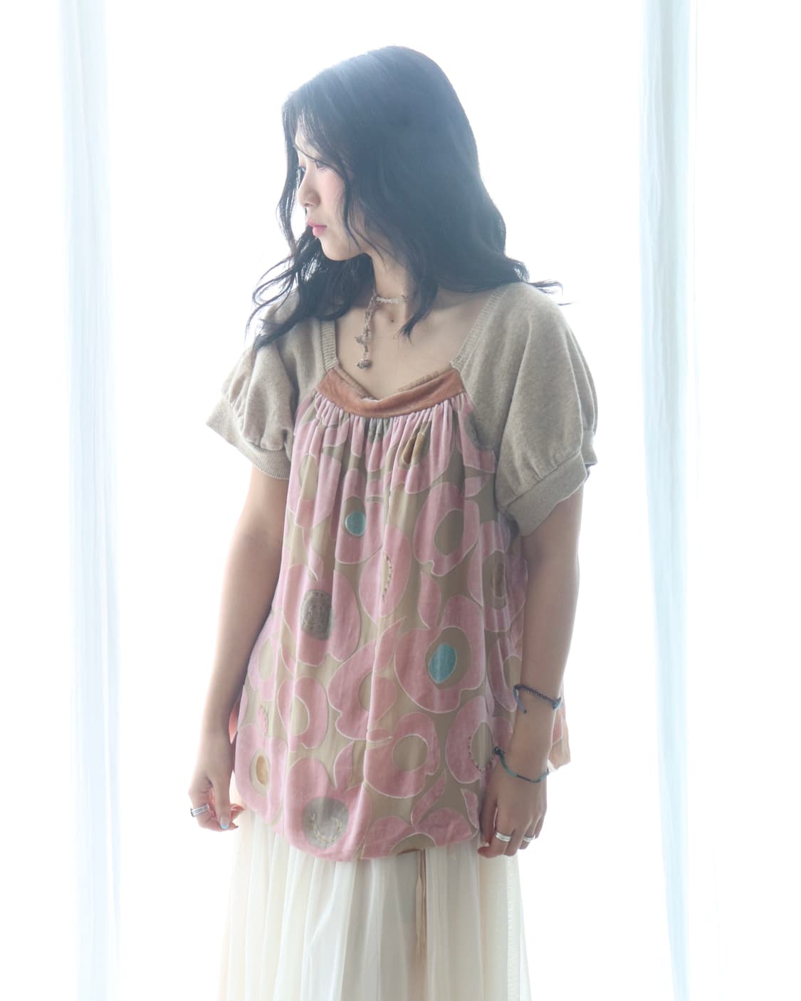 [Tsumori Chisato] Silk Knit Blend Blouse 상품이미지7