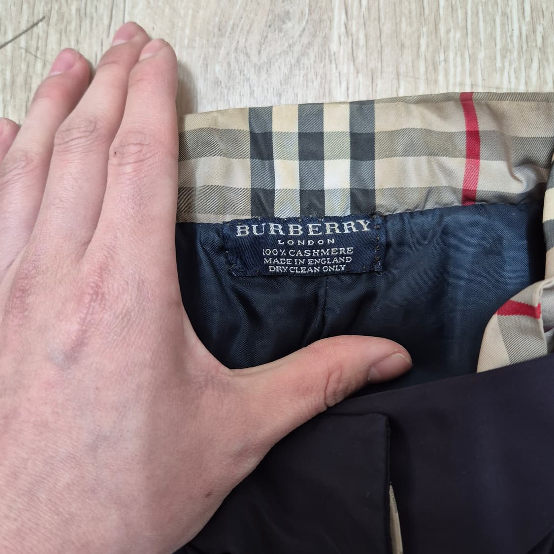 버버리 런던 노바체크 배색 롱 퀼팅자켓 XL(105) 상품이미지5