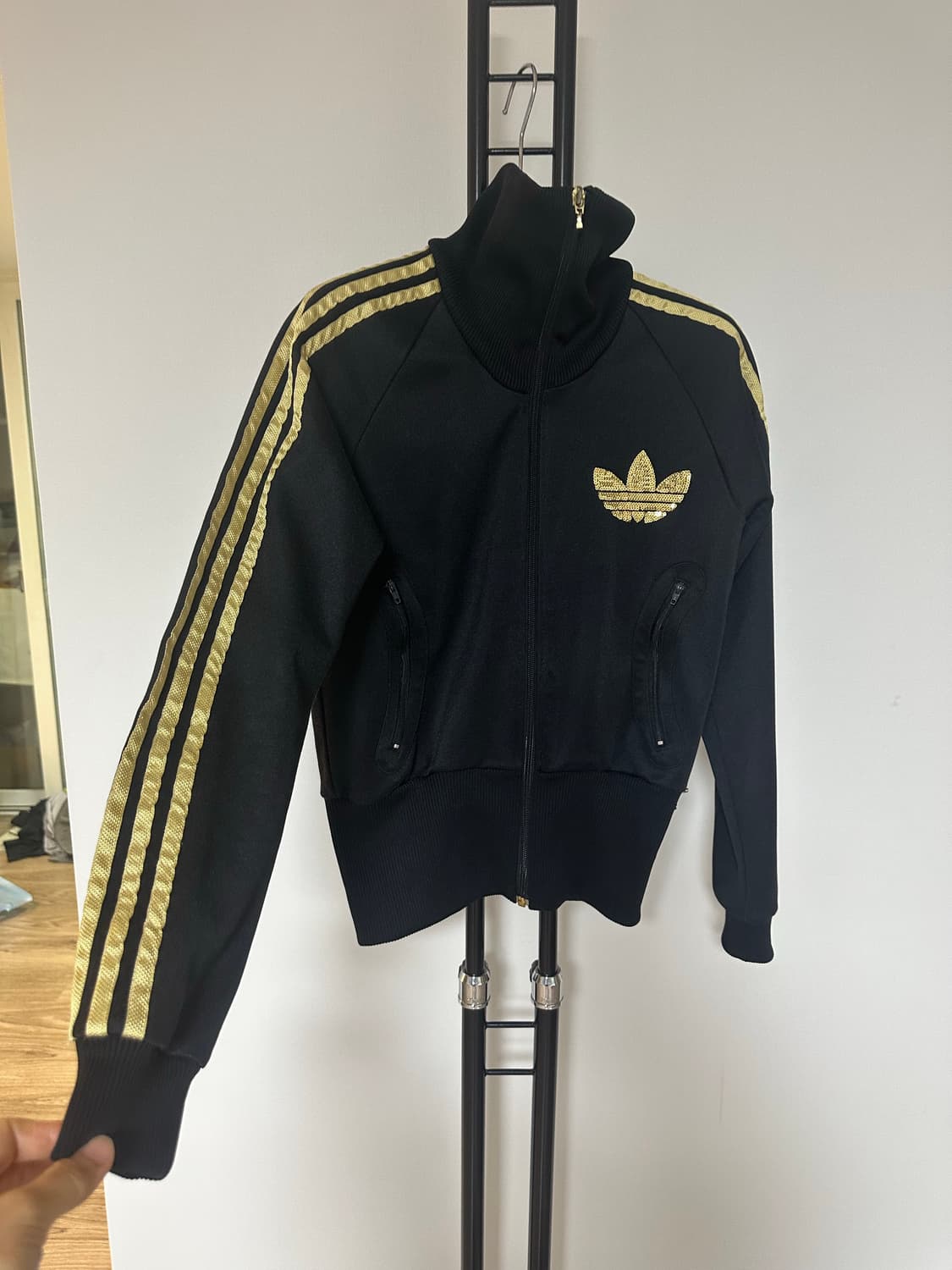 아디다스   파이어버드 스팽글   져지집업-90사이즈 상품이미지3