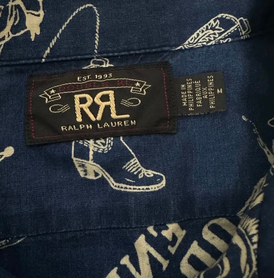 RRL 반팔셔츠 M 로데오 웨스턴 셔츠 판매 상품이미지5