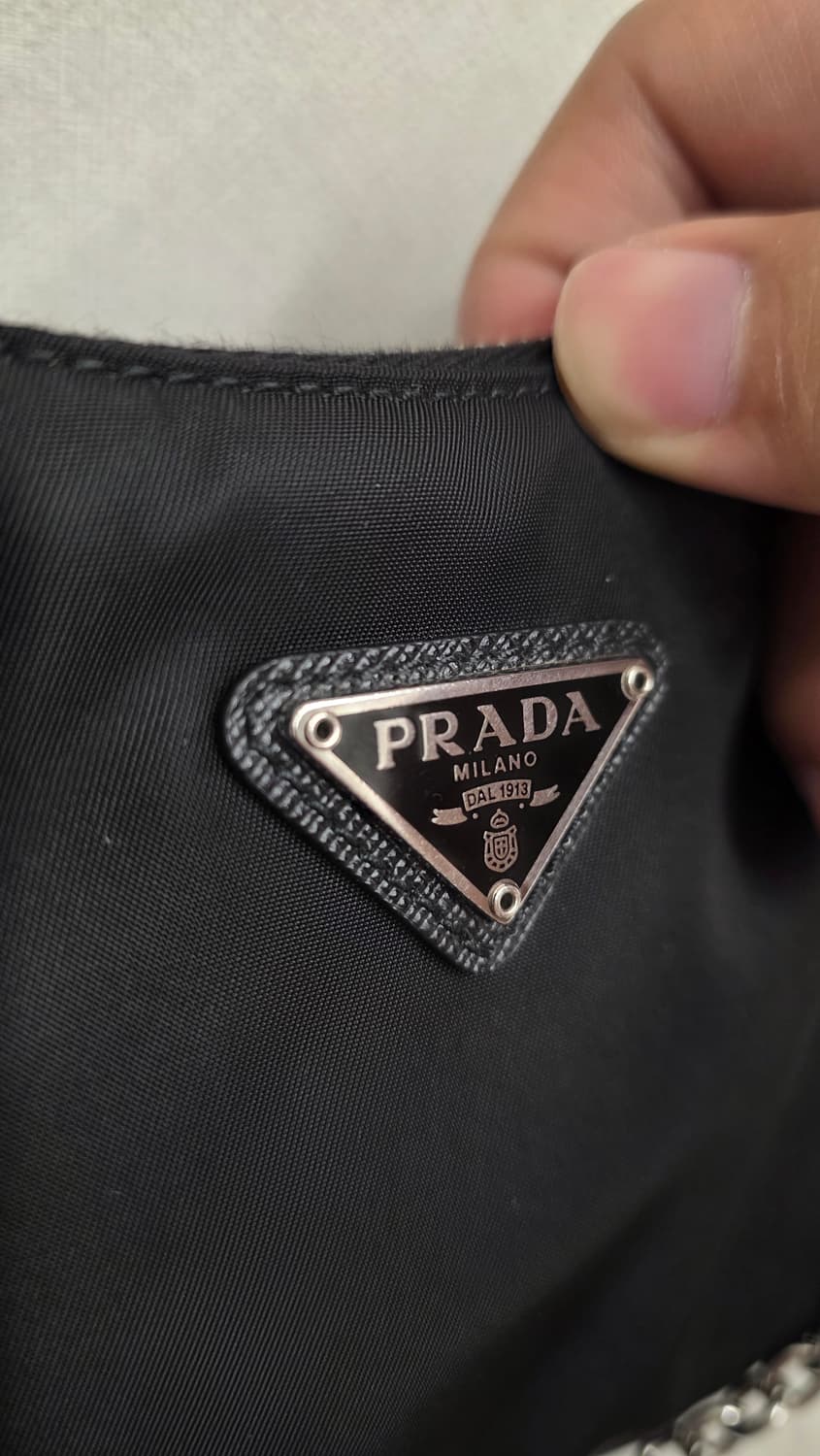 [풀구성]25ss 프라다 리나일론 테수토 호보백 블랙 상품이미지3