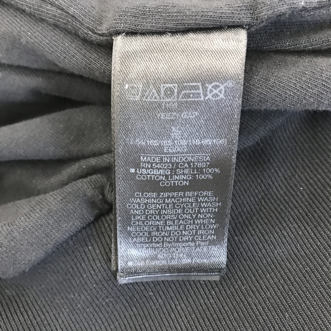 이지갭 후드집업 포에틱 블랙 [XL] 상품이미지5