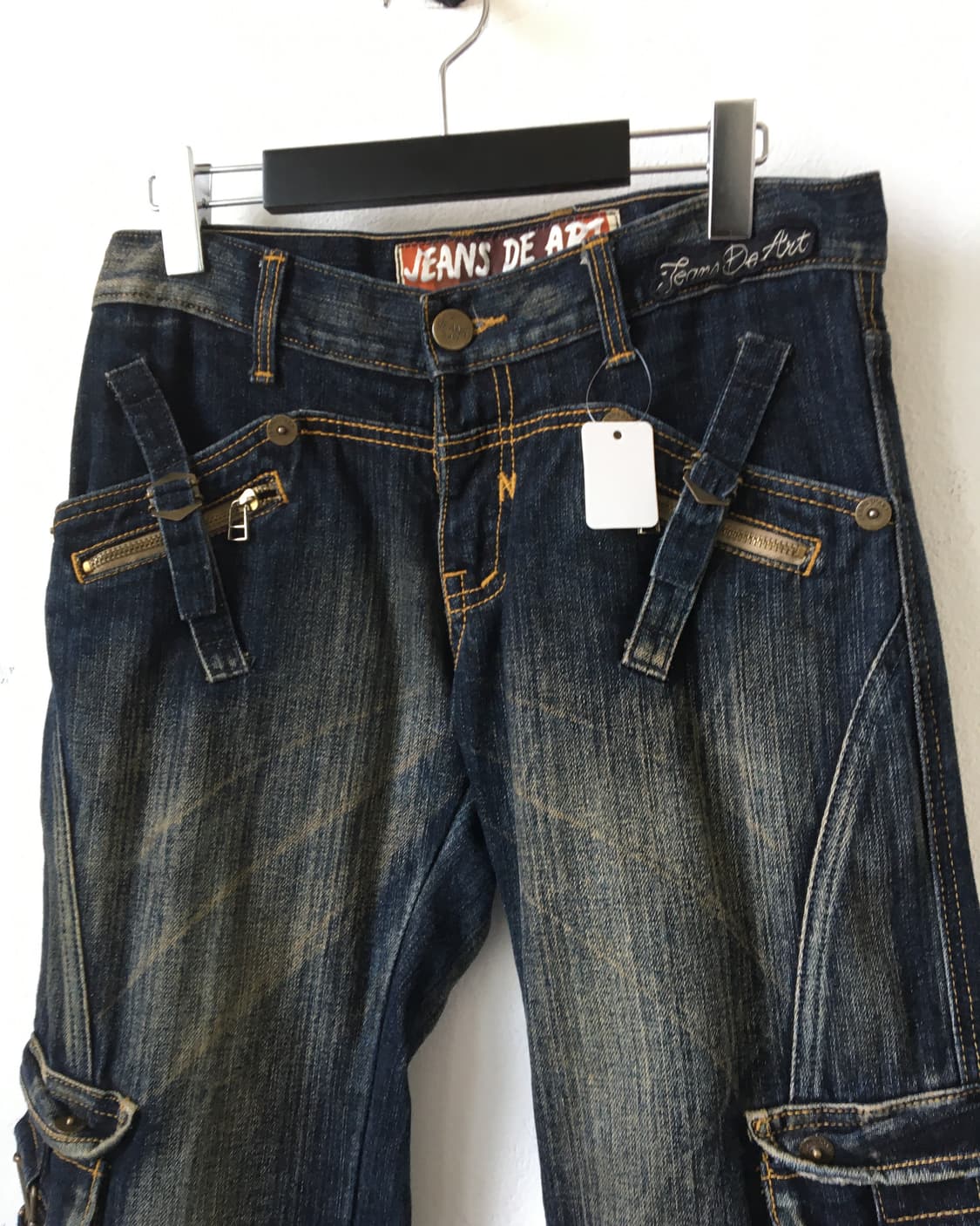 Cago pocket belted denim pants 상품이미지4