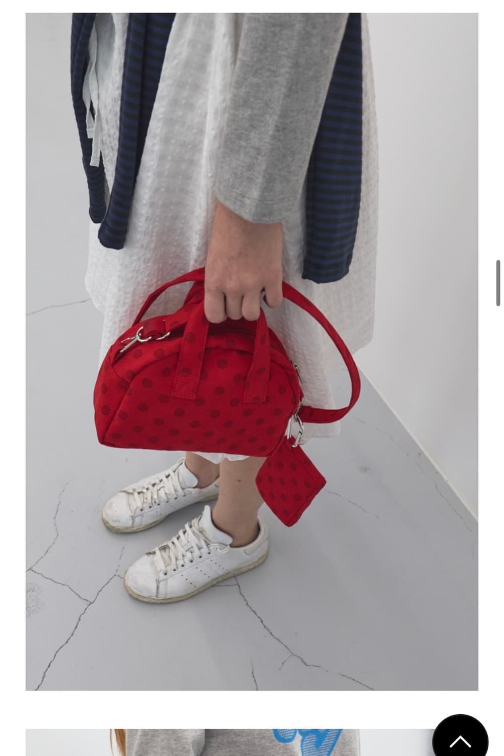 엔조블루스 도트 크로스백 레드 상품이미지3