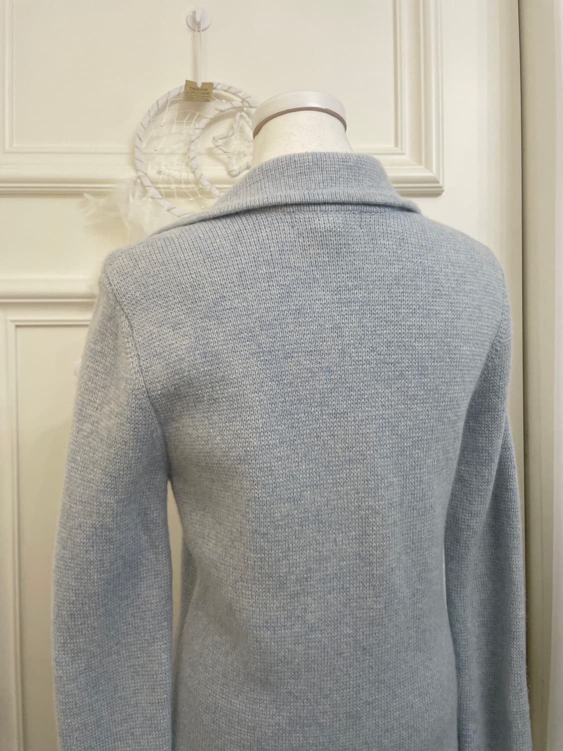 blue melange pocket knit jacket 상품이미지4