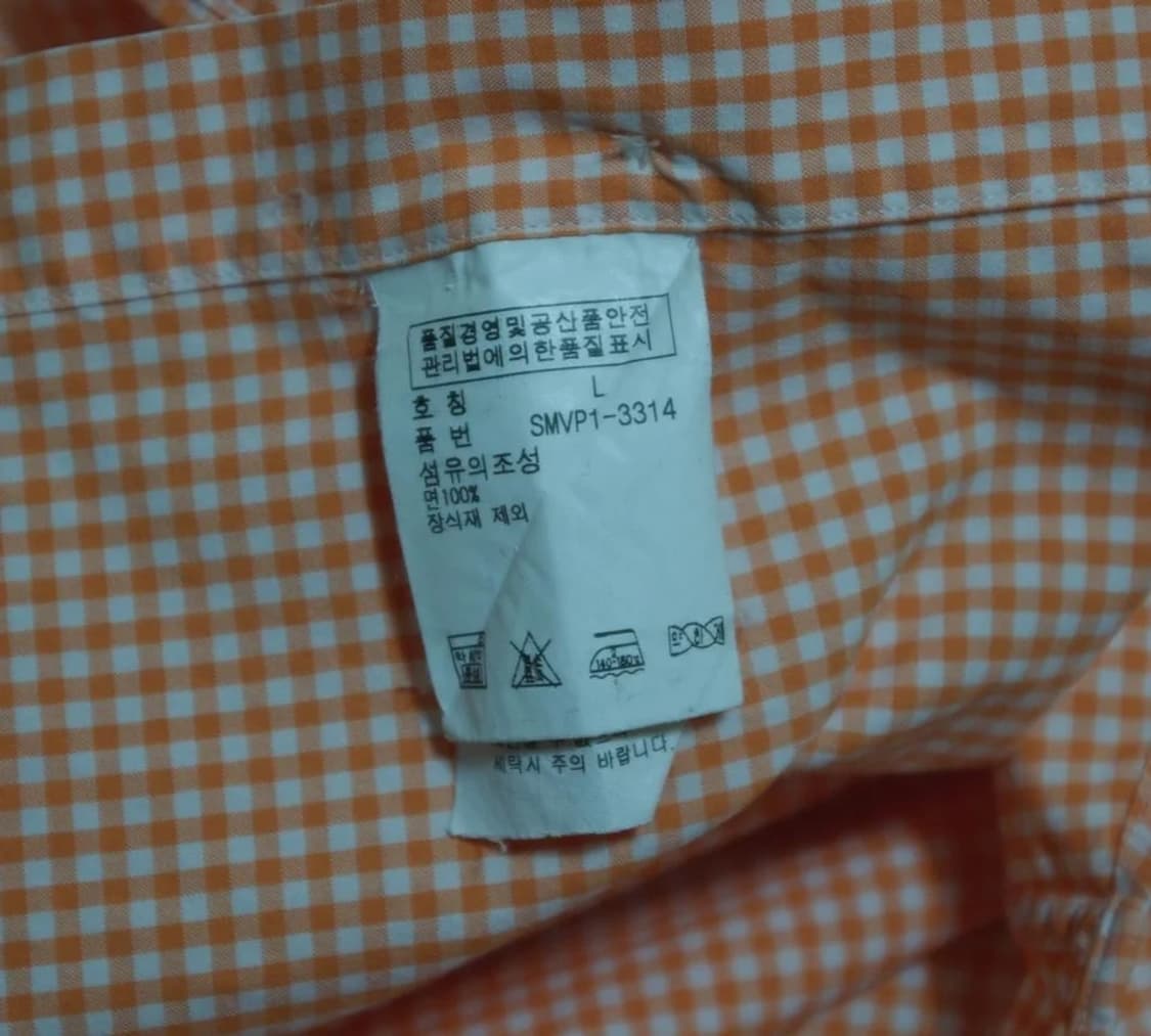 랄프로렌 깅엄체크 반팔셔츠 L 상품이미지6