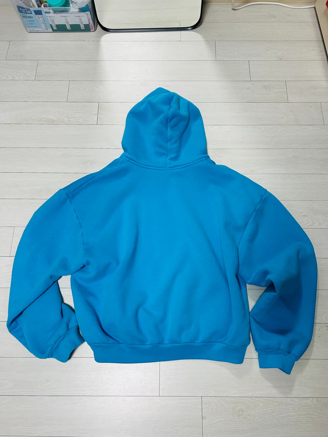 SKYLRK ZIP HOODIE - SUPER BLUE, M size 상품이미지4