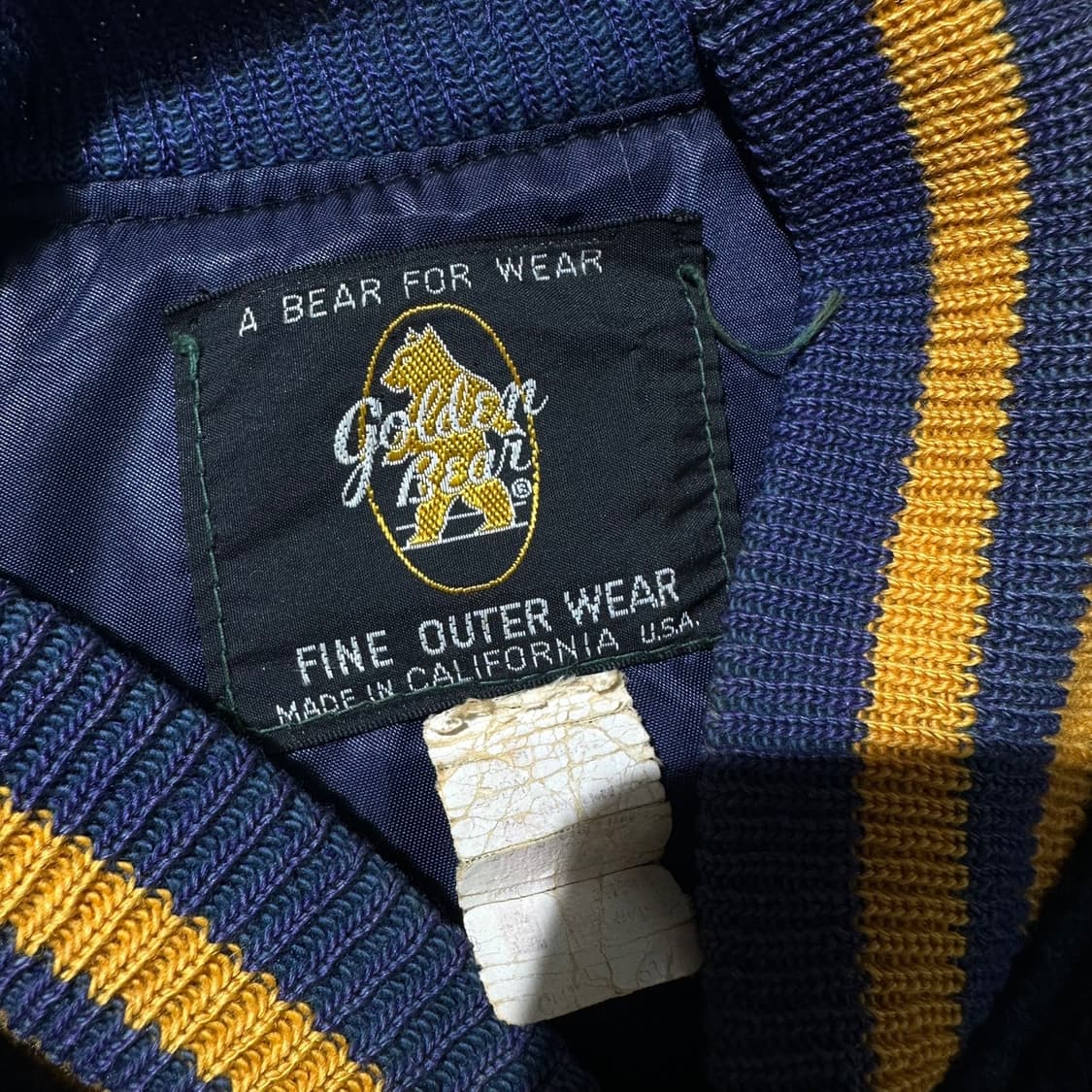 골든베어 80‘s 울 레더 바시티 자켓 상품이미지4