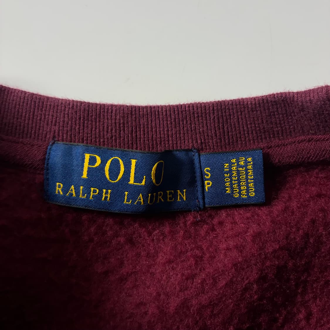Polo  폴로 랄프로렌 자수 코튼 버건디 맨투맨  상품이미지4