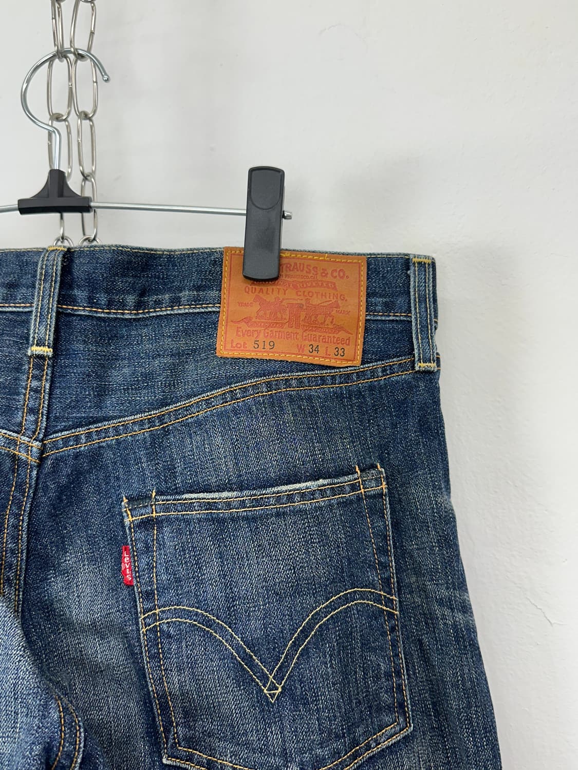 Levi’s Lot 519 Faded Wash Denim Jeans 상품이미지7