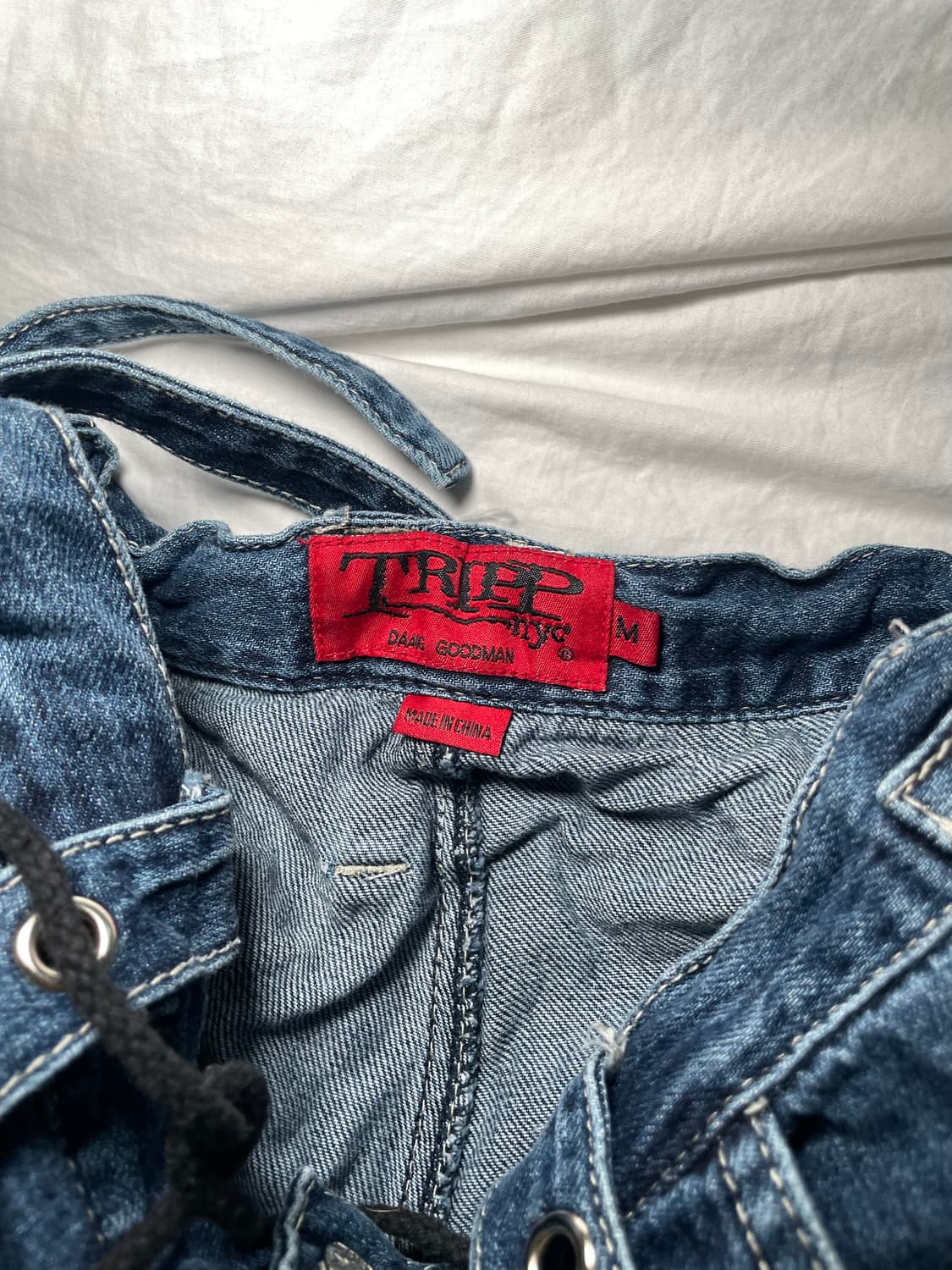 Tripp NYC denim strap pants 트립뉴욕 레이브 청바지 상품이미지6