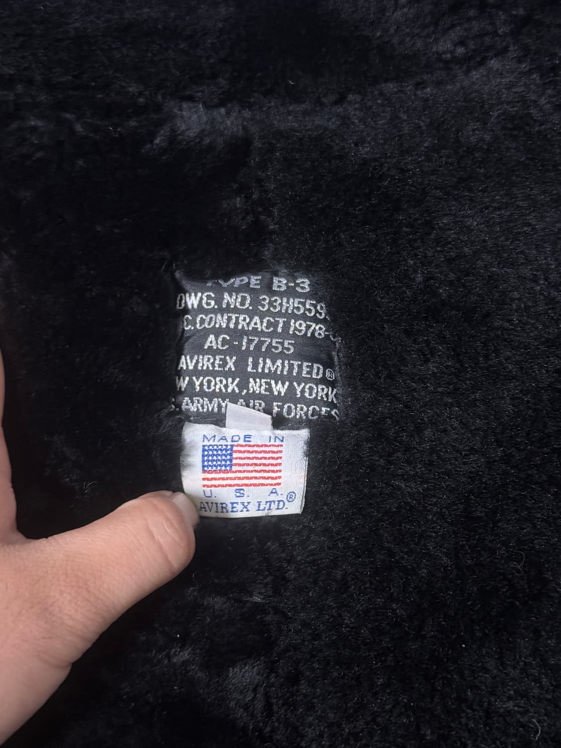 Usa 아비렉스 스코빌 지퍼 B3 무스탕 자켓 상품이미지5