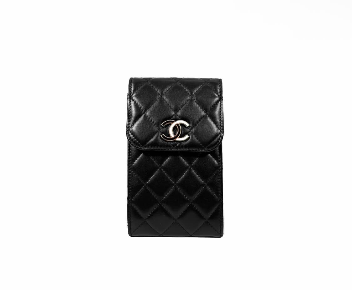 샤넬 CC로고 폰홀더 체인 woc 미니 숄더 크로스백 블랙 CP8283 상품이미지1