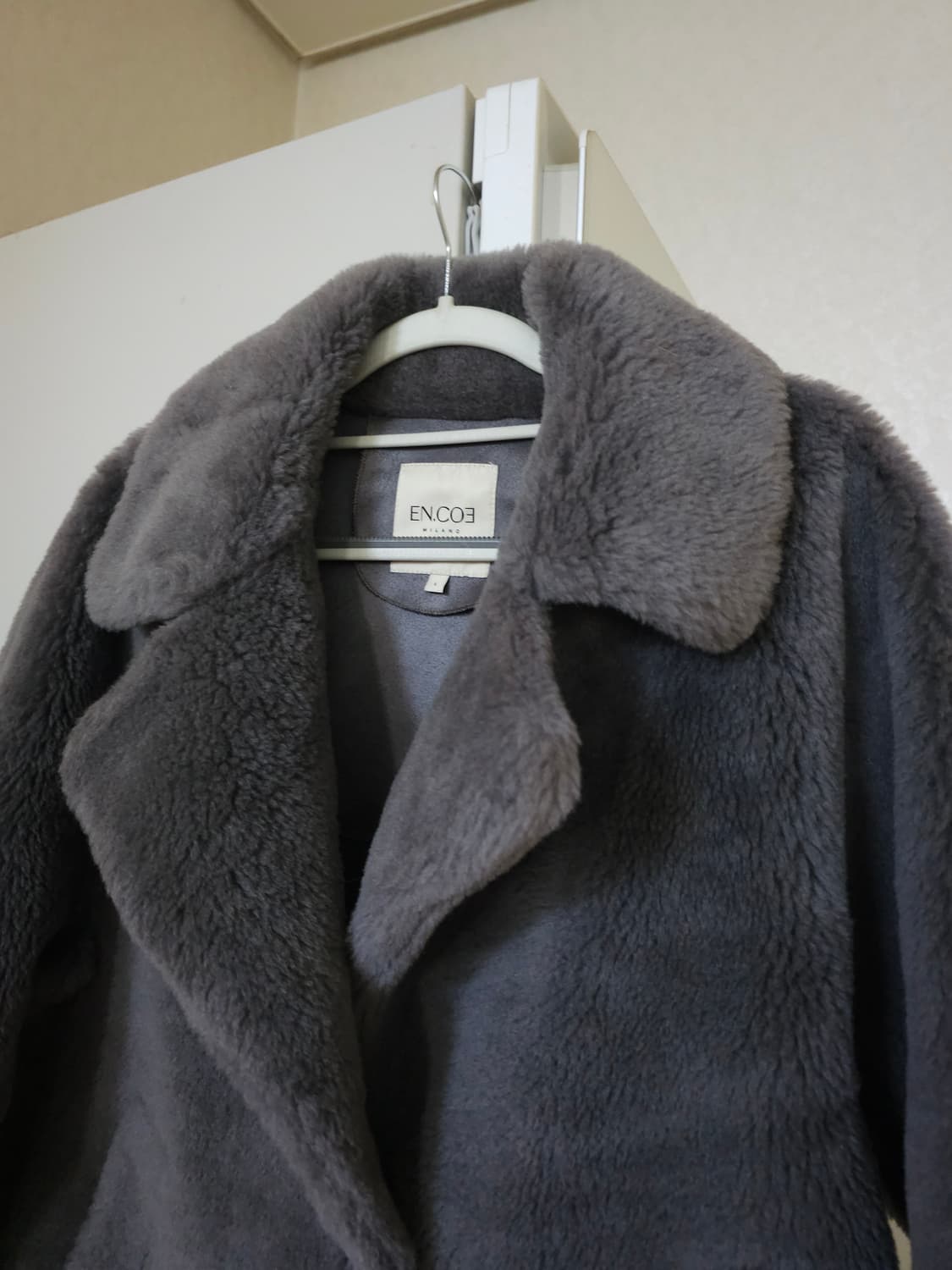 양모 코트 그레이 상품이미지2