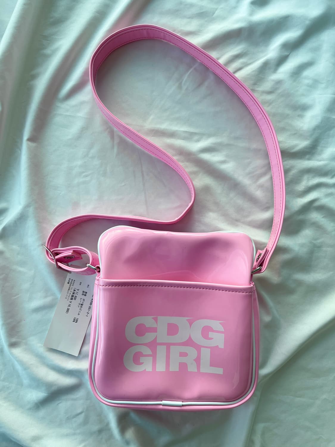 (새상품) 꼼데가르송 걸 에나멜 크로스 백 가방 상품이미지6