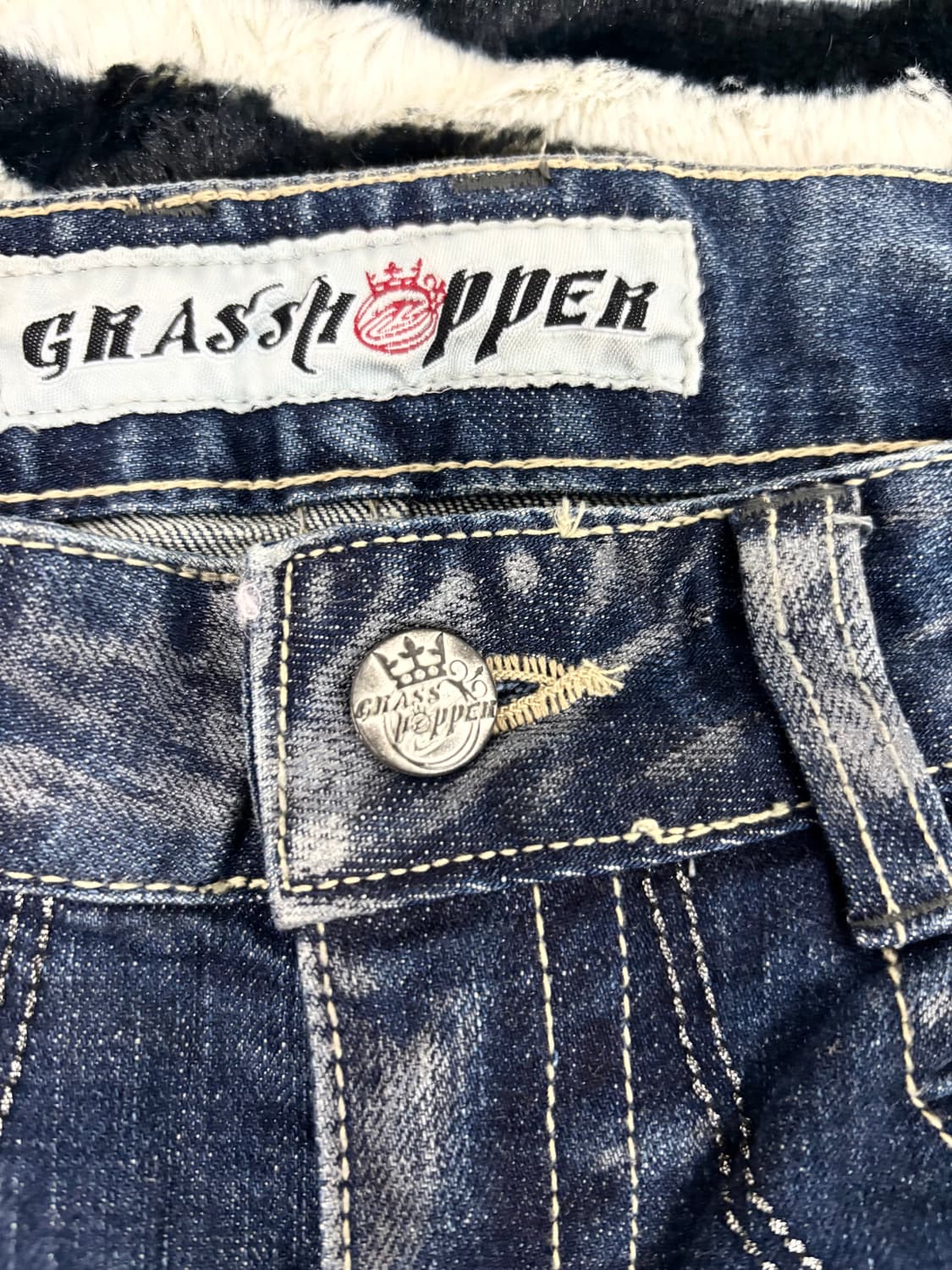 2000s Punk Skull Patch Boots Cut Pants 상품이미지9