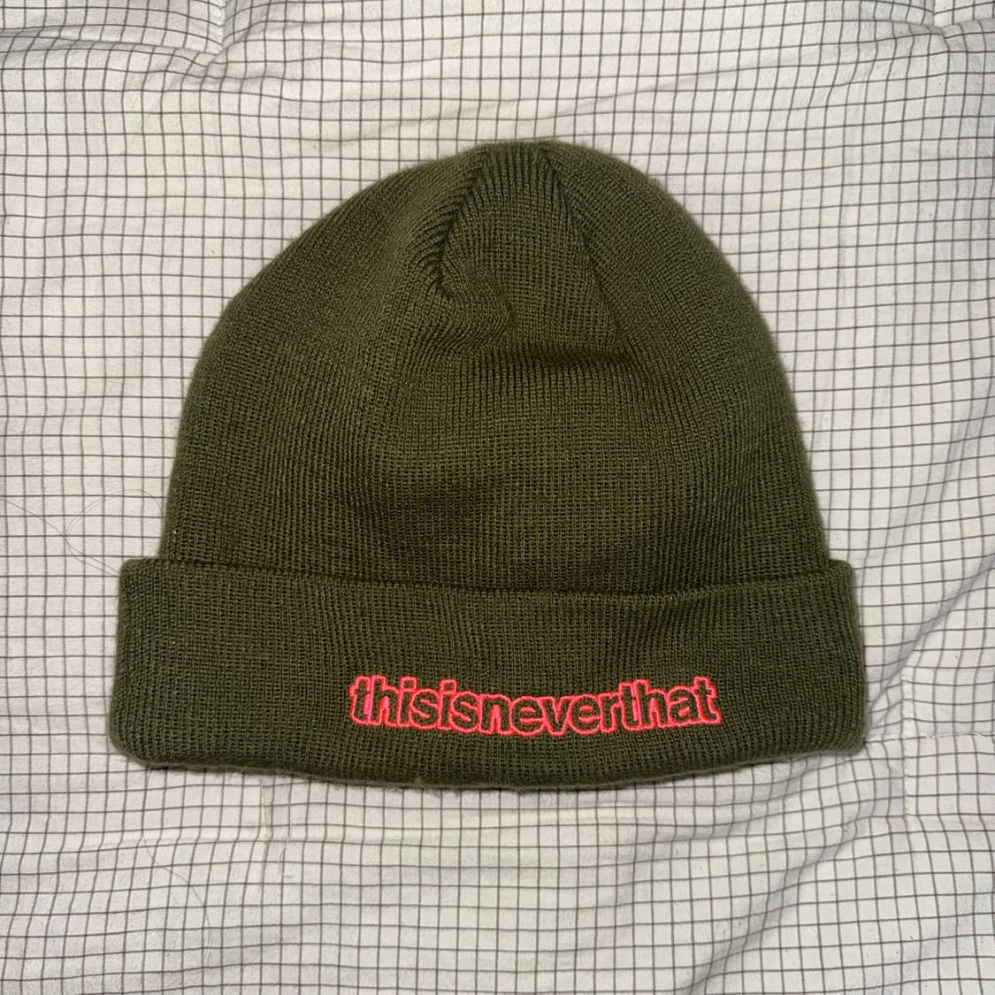 디네뎃 니트 비니 올리브 상품이미지1