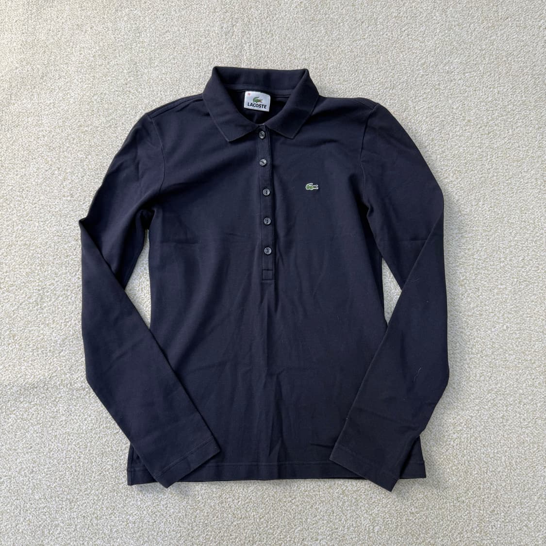 38 라코스테 여성 긴팔 슬림핏 폴로티 0223T 상품이미지1