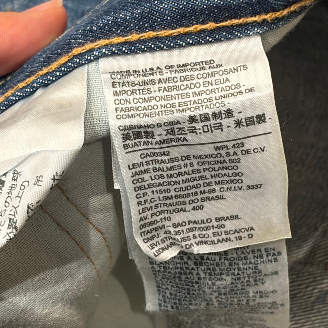 levi's 리바이스 511 스트레이트 워싱 진 상품이미지10